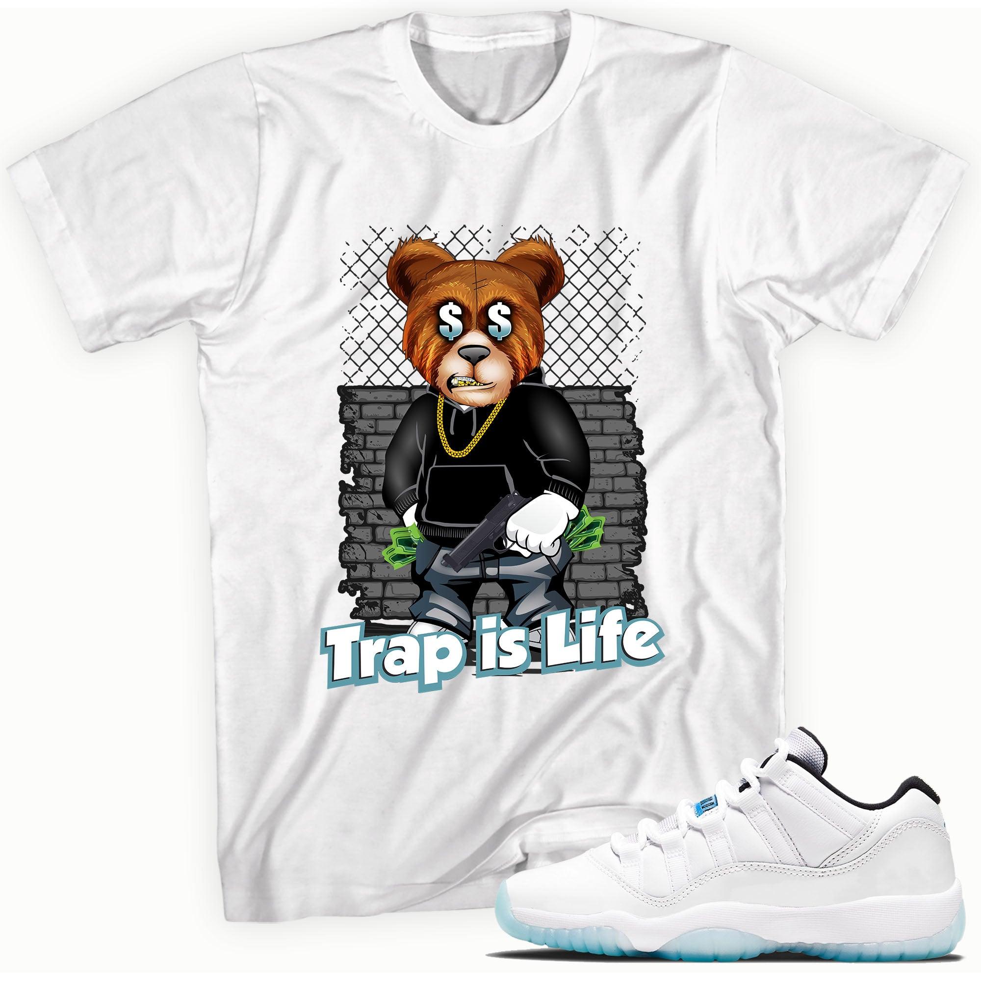 Trap Is Life Shirt AJ 11s Retro Low Legend Blue photo