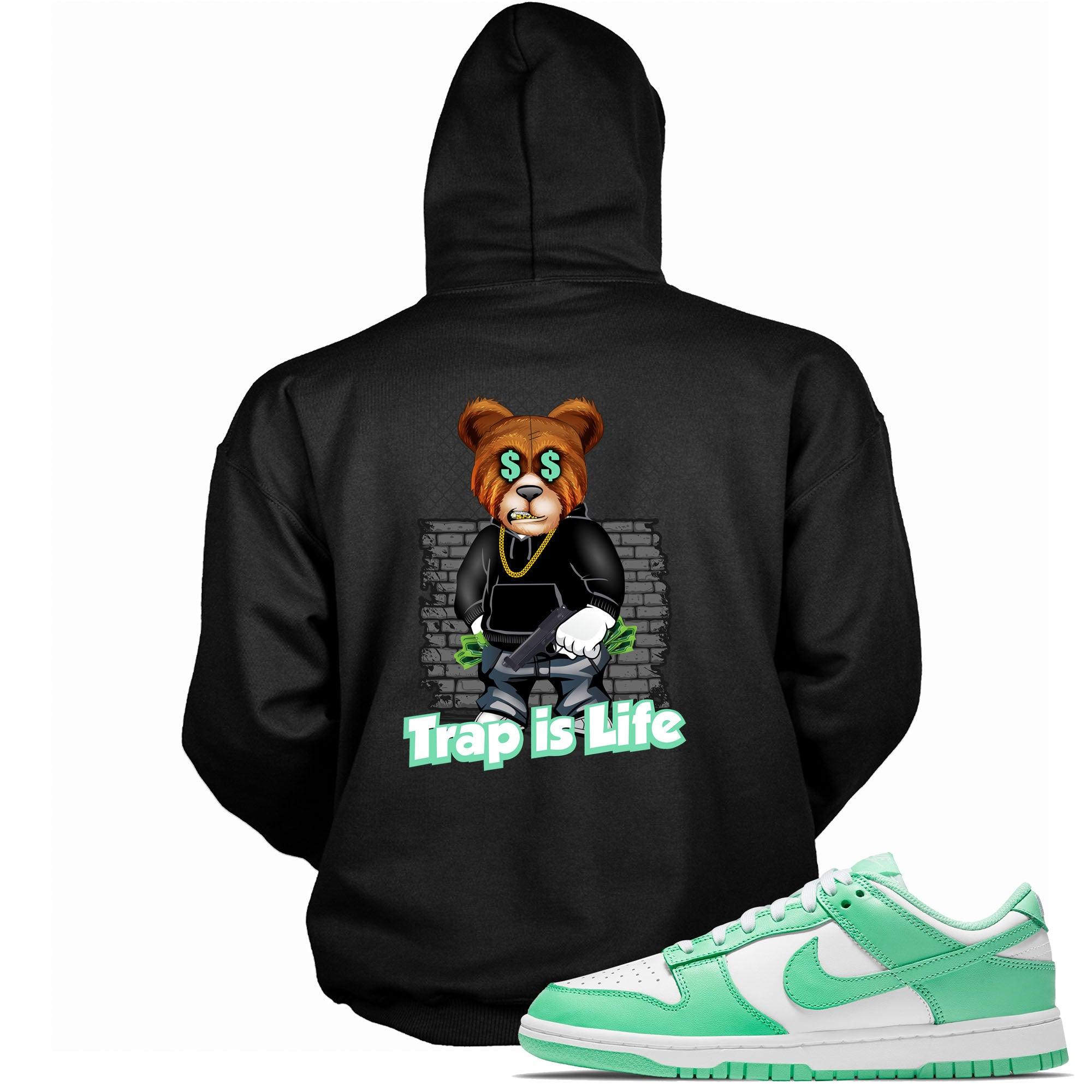 Trap Is Life Sneaker Sweatshirt Nike Dunks Low Green Glow photo