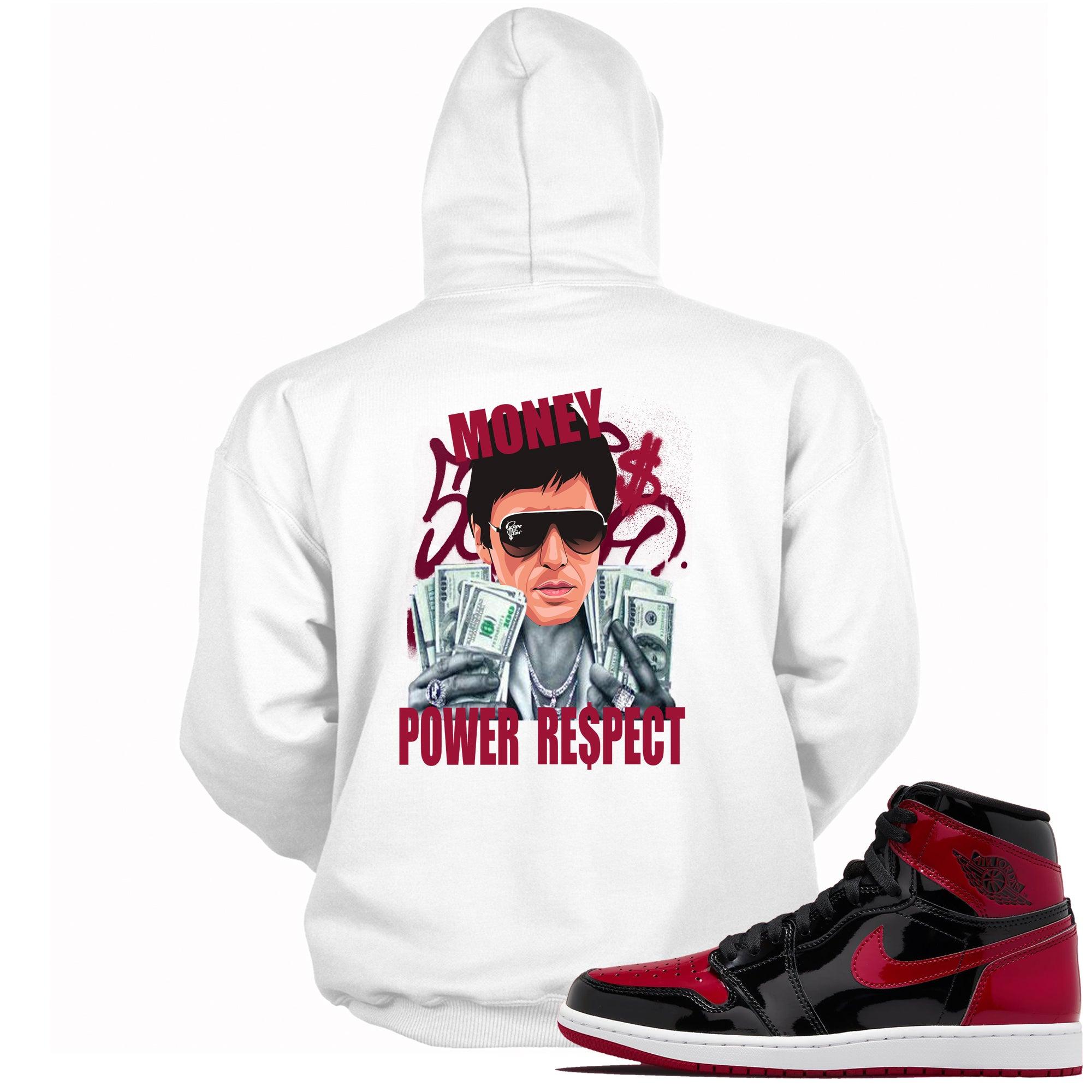 Tony Montana Hoodie AJ 1s Patent Leather Bred Air HOLIDAY 2021 photo