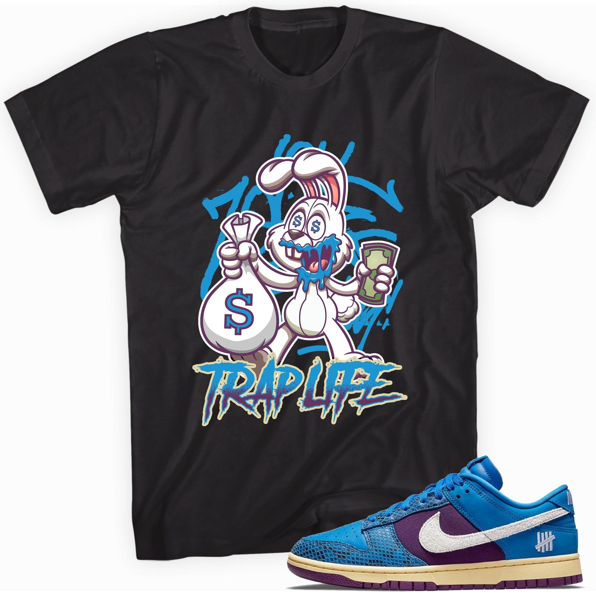 Black Trap Life Shirt Nike Dunk Low Undefeated 5 On It Dunk vs AF1 photo