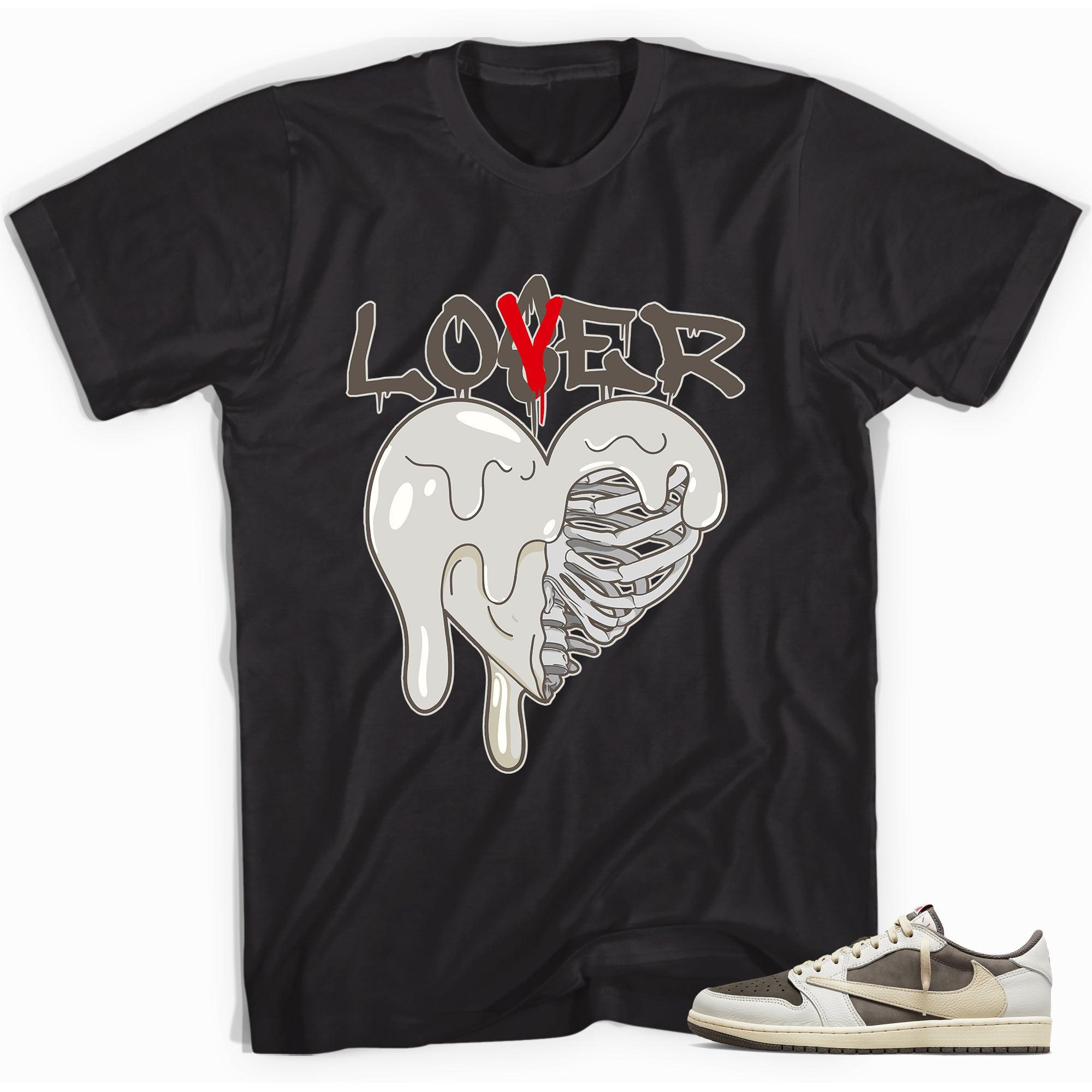 Black Lover Shirt Jordan 1 Travis Scott Low Reverse Mocha photo