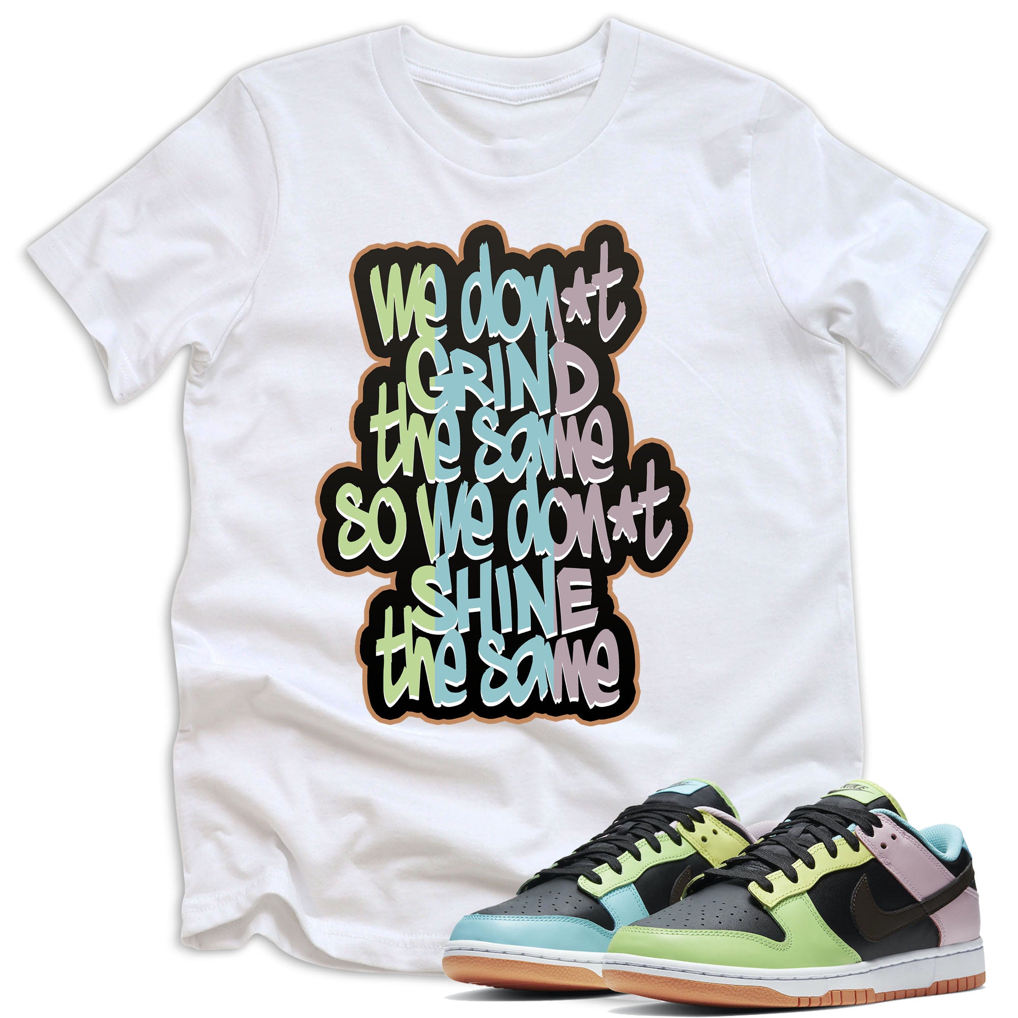 youth We Grind Shirt Nike Dunk Low Free 99 photo
