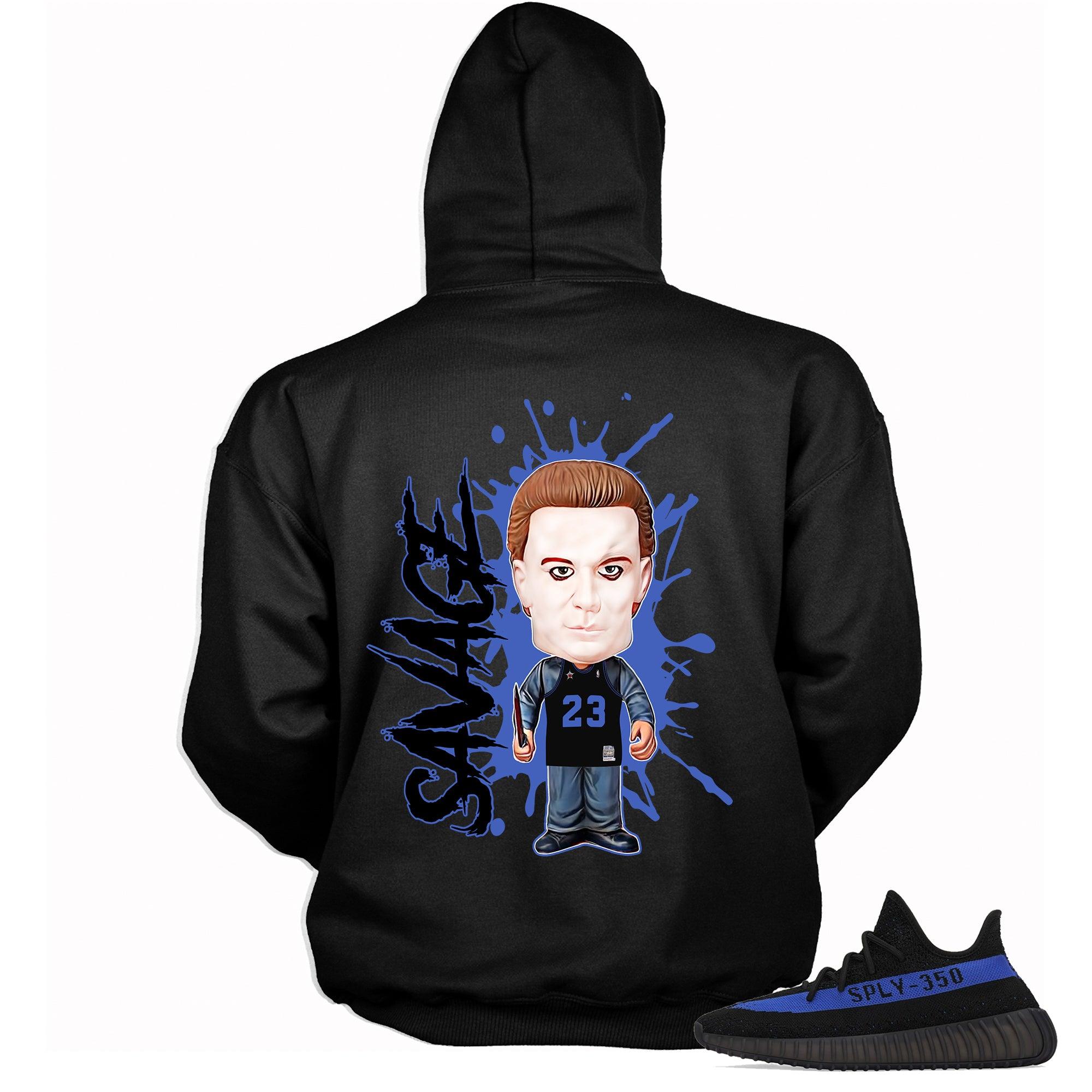 Black Savage Hoodie for Yeezy Boost 350 V2 Dazzling Blue photo