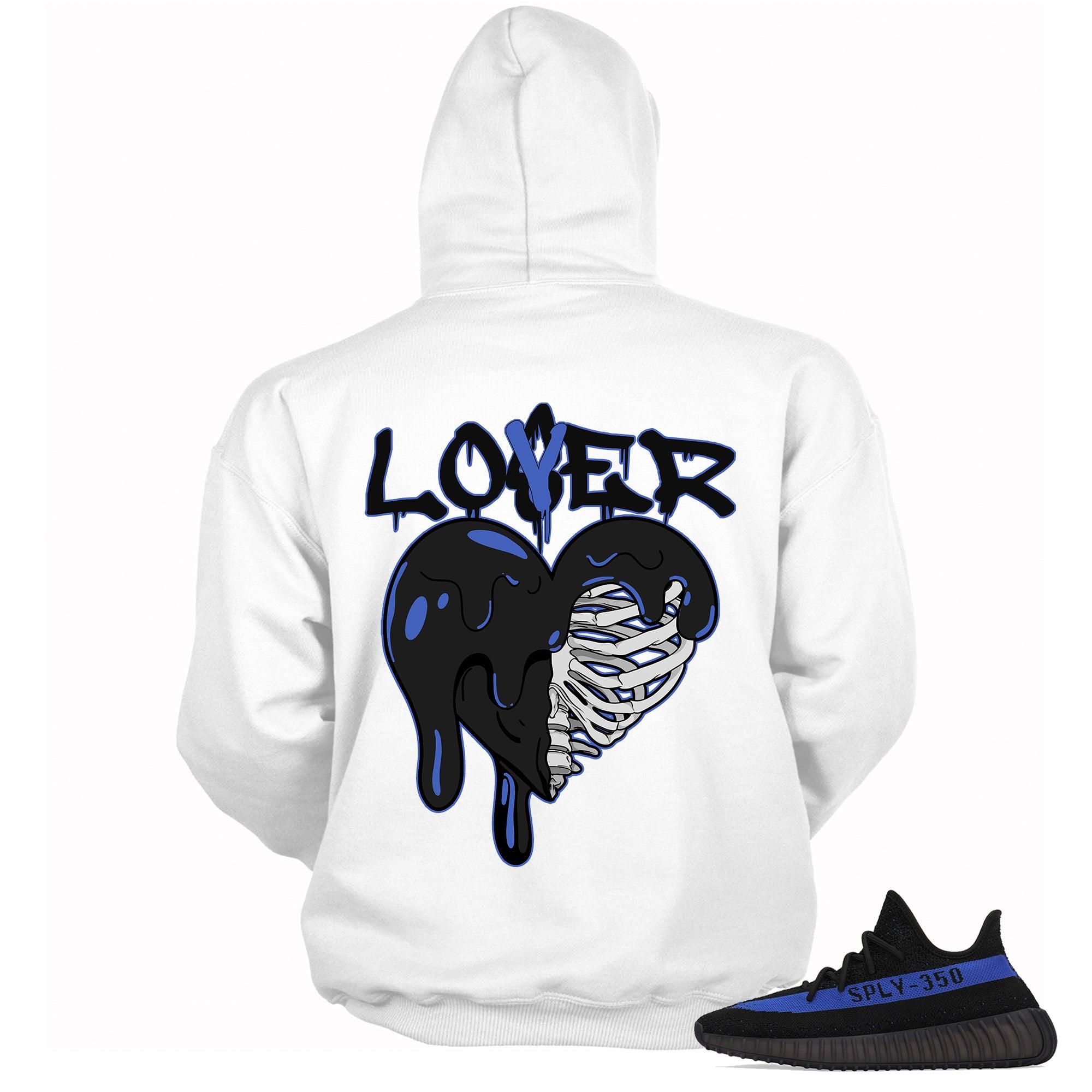 White Lover Hoodie Yeezy Boost 350 V2 Dazzling Blue photo