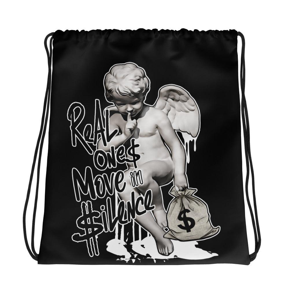 Real Ones Move in Silence Drawstring Bag for Jordan 1s Low Diamond photo