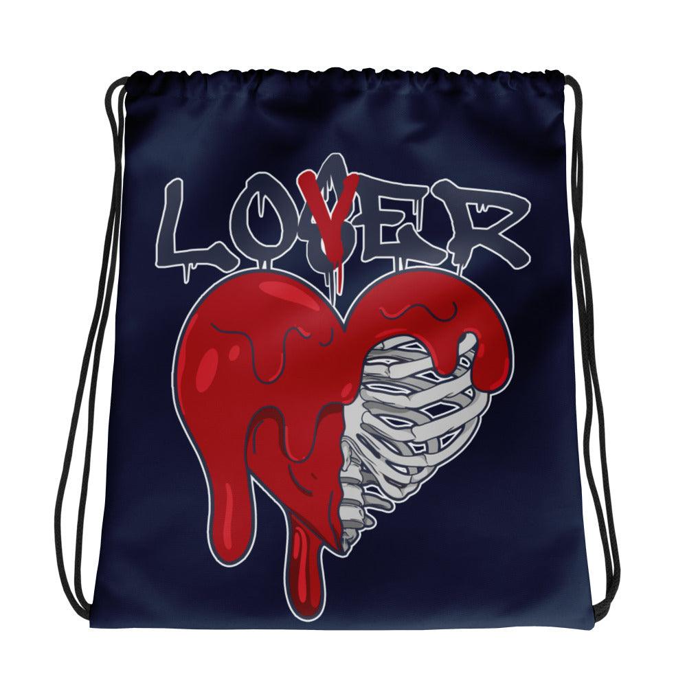 Lover Loser Drawstring Bag Nike SB Dunk High Supreme By Any Means Navy photo