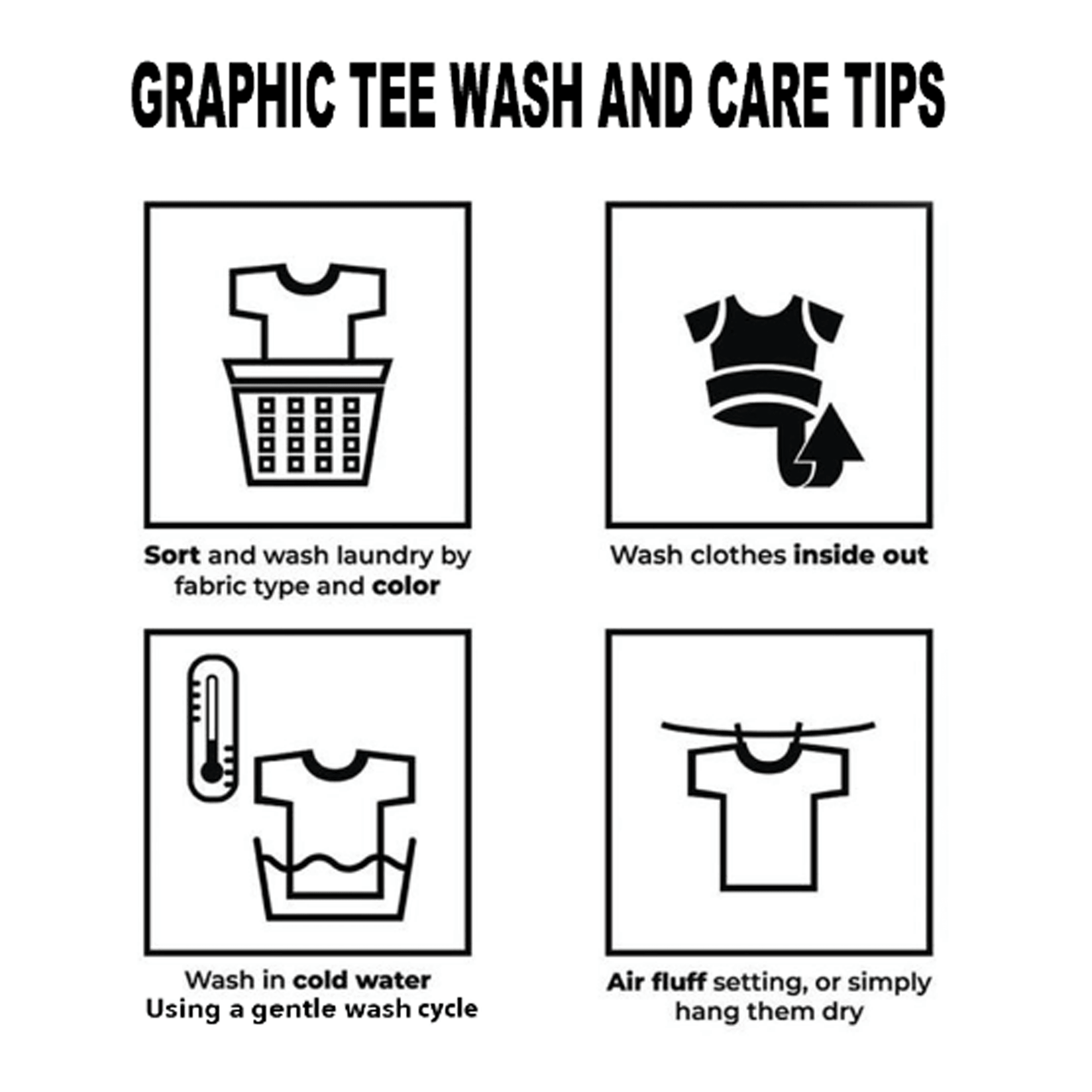 By Any Means Shirt care tips photo
