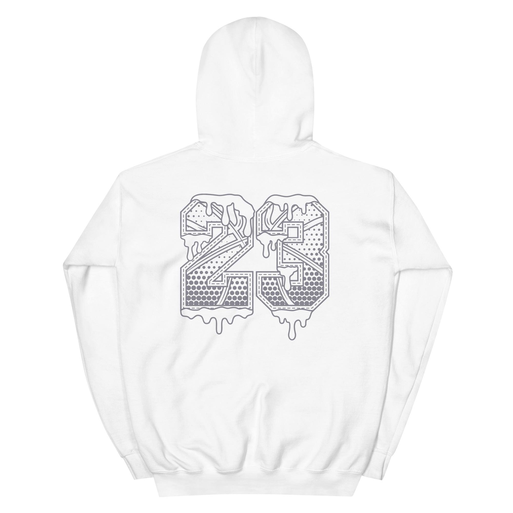 White 23 Ball Hoodie AJ 1 Low Vintage Stealth Grey photo