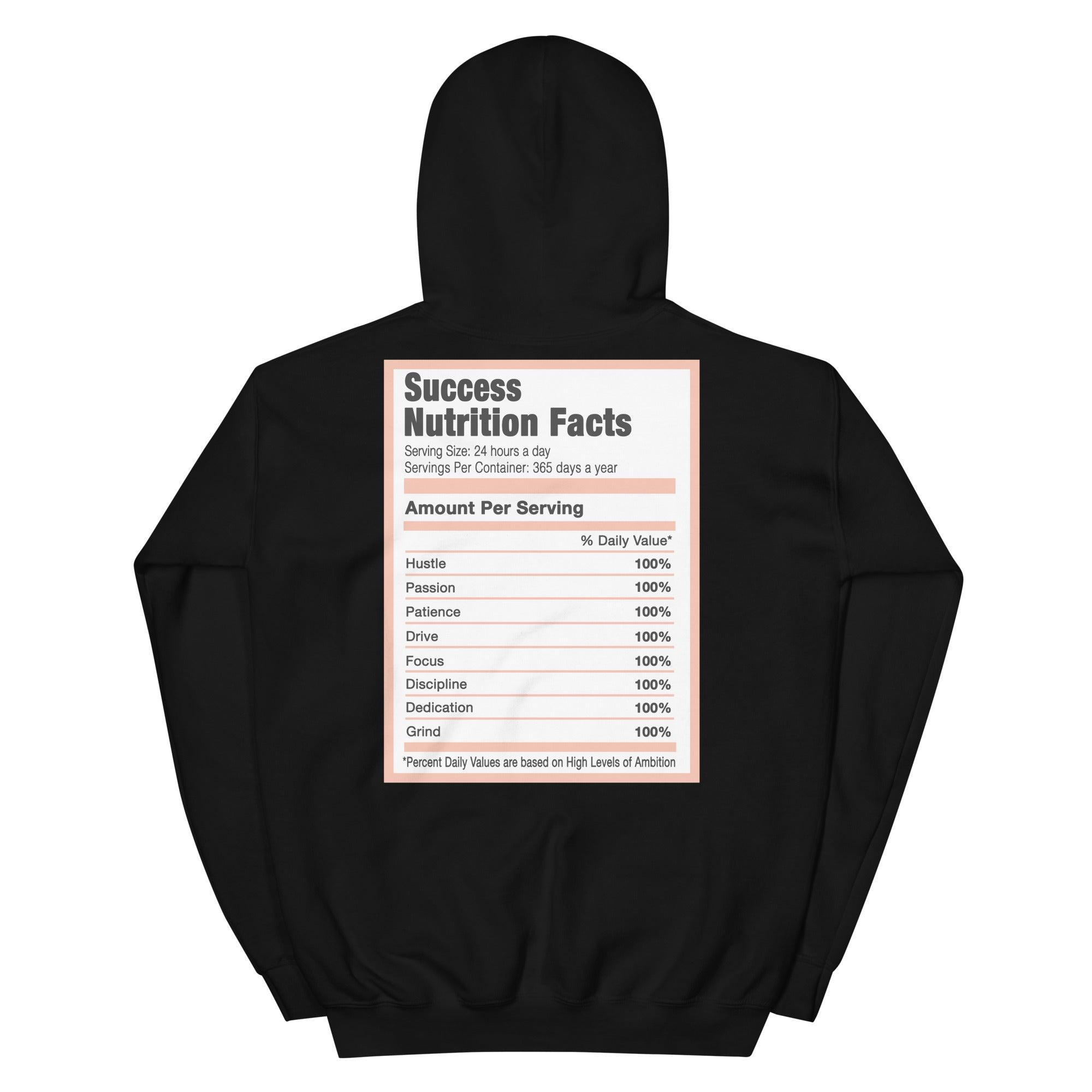 Black Success Nutrition Hoodie AJ 1 Mid Arctic Orange photo