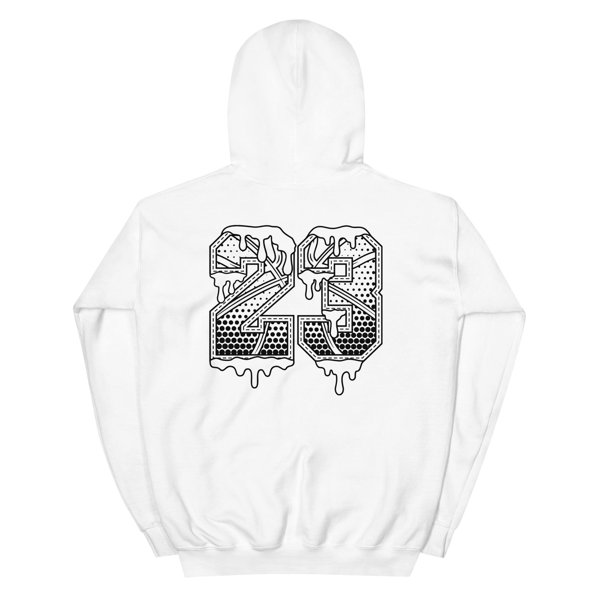 White 23 Ball Hoodie AJ 1 Mid Diamond photo