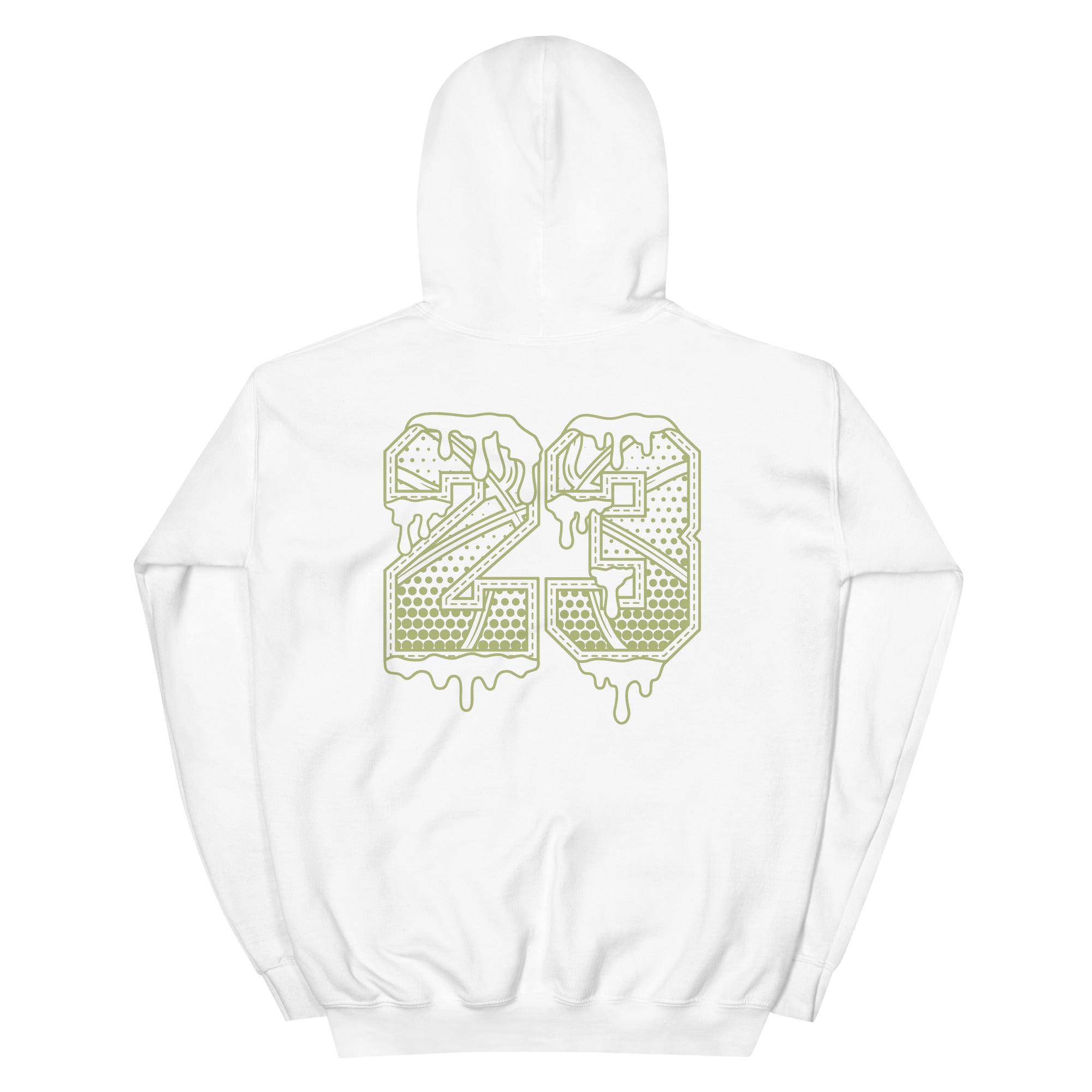 White 23 Ball Hoodie AJ 1 Mid Green Python photo