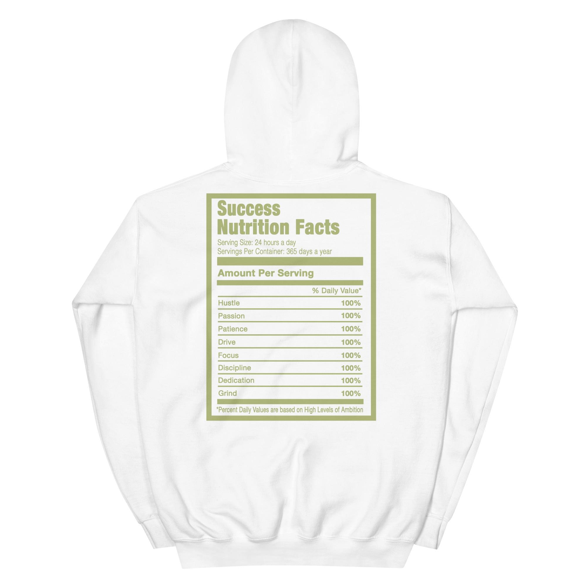 White Success Nutrition Hoodie AJ 1 Mid Green Python photo