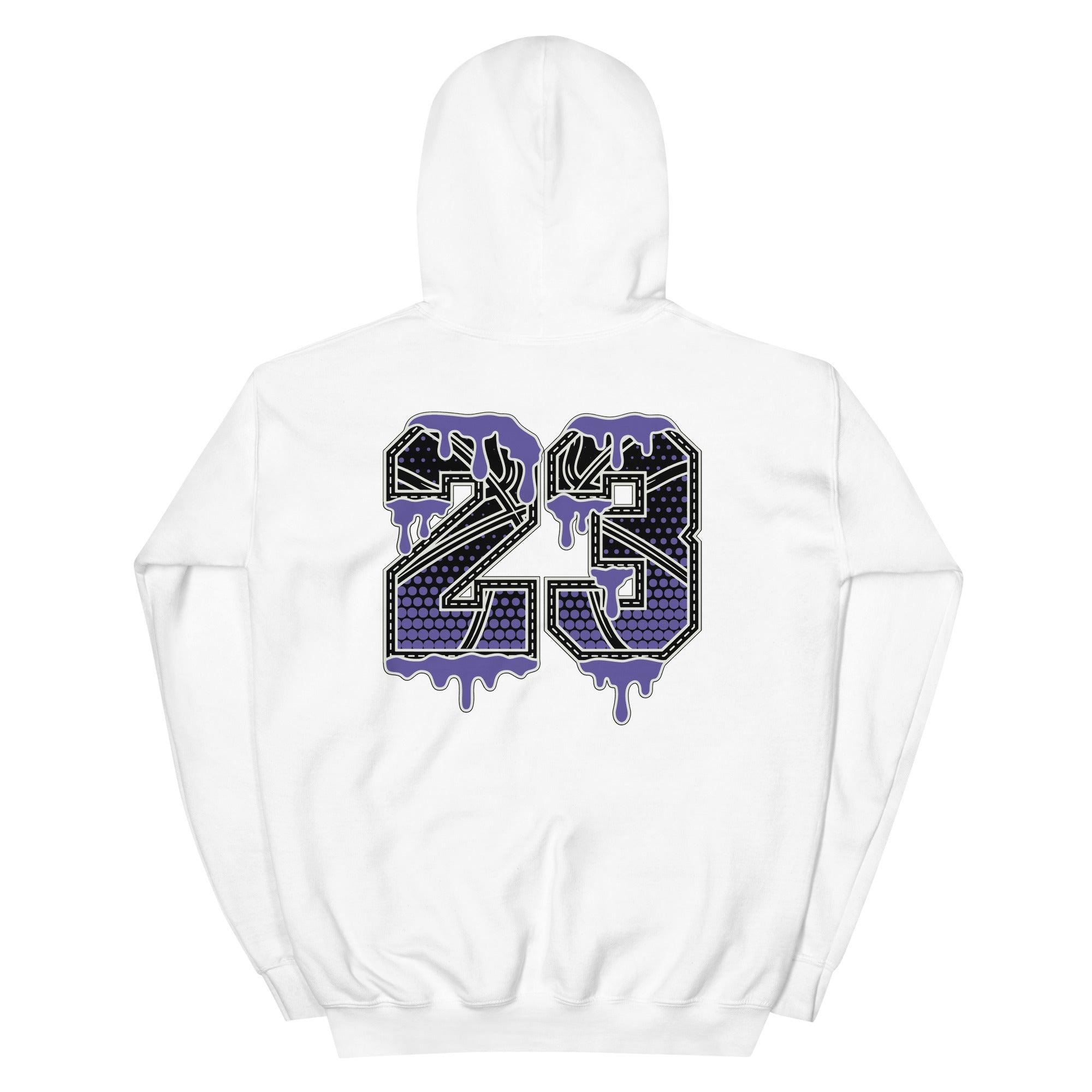 White 23 Ball Hoodie AJ 1 Mid Purple Black photo