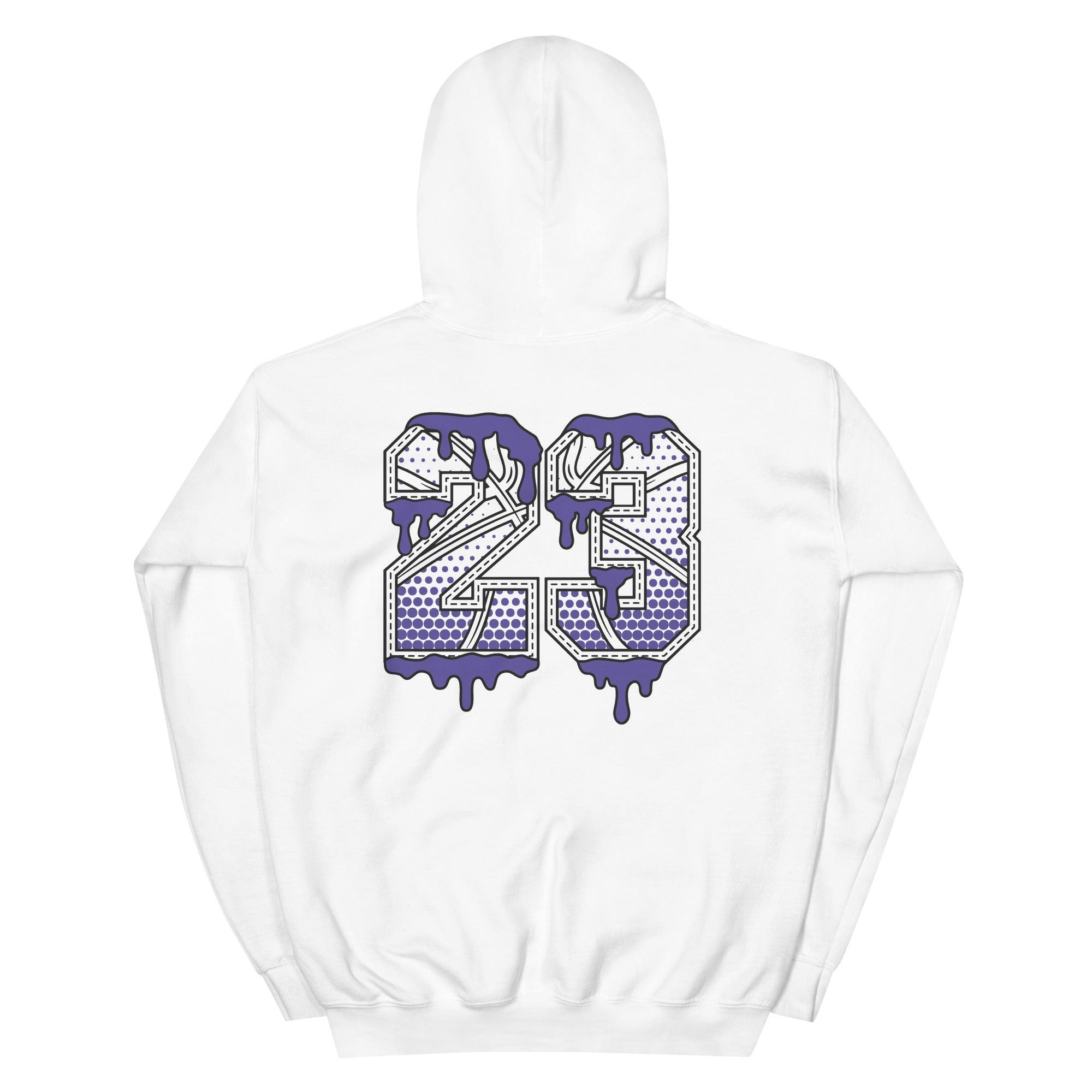 23 Ball Sneaker Sweatshirt AJ 1 Mid White Black Purple photo