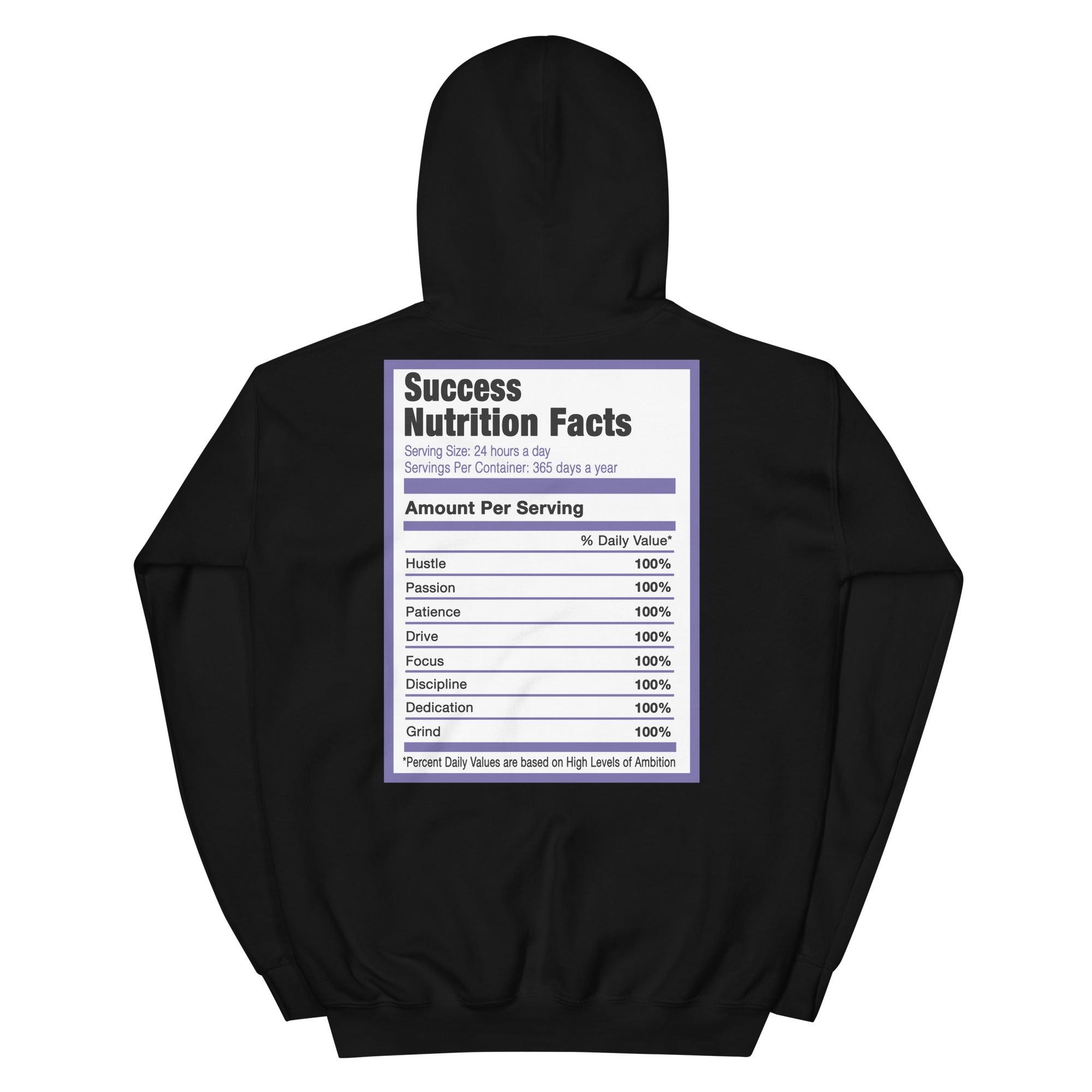 Success Nutrition Hoodie AJ 1 Mid White Black Purple Sneakers photo