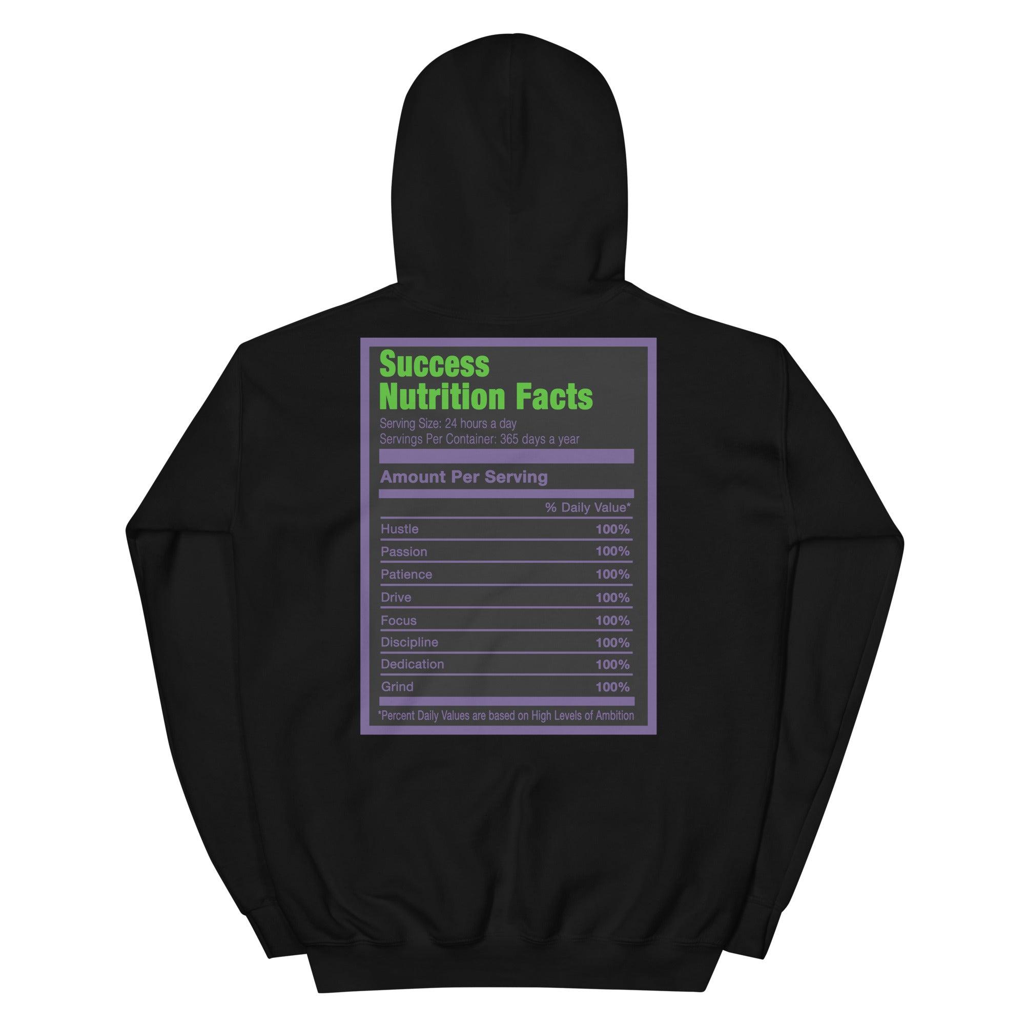 Black Success Nutrition Facts Hoodie AJ 13 Court Purple photo