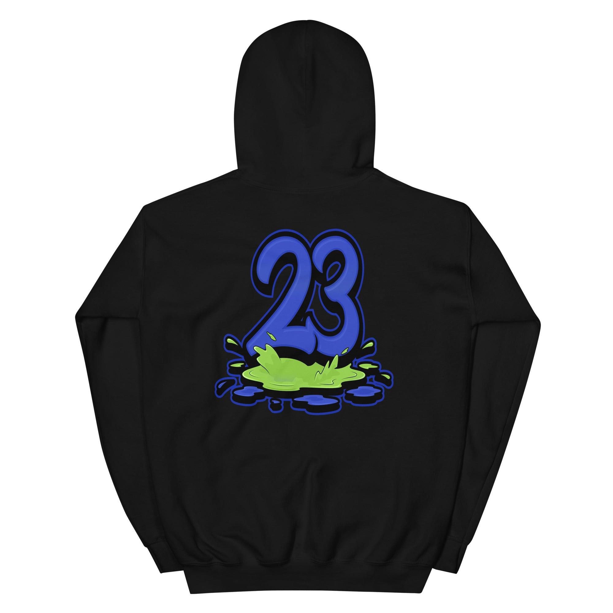 Black 23 Melting Hoodie AJ 13 Hyper Royal photo