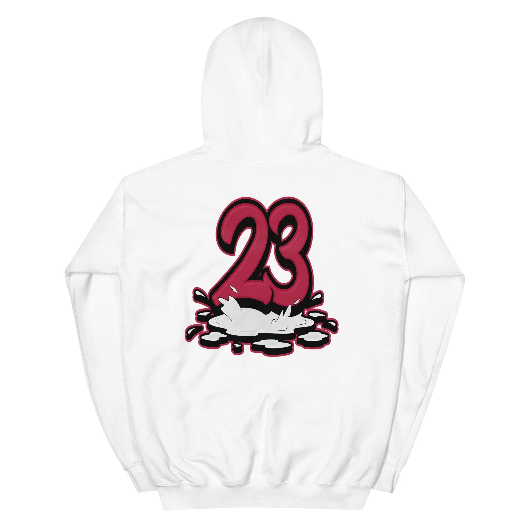 White 23 Melting Hoodie AJ 13 Very Berry Low GS photo