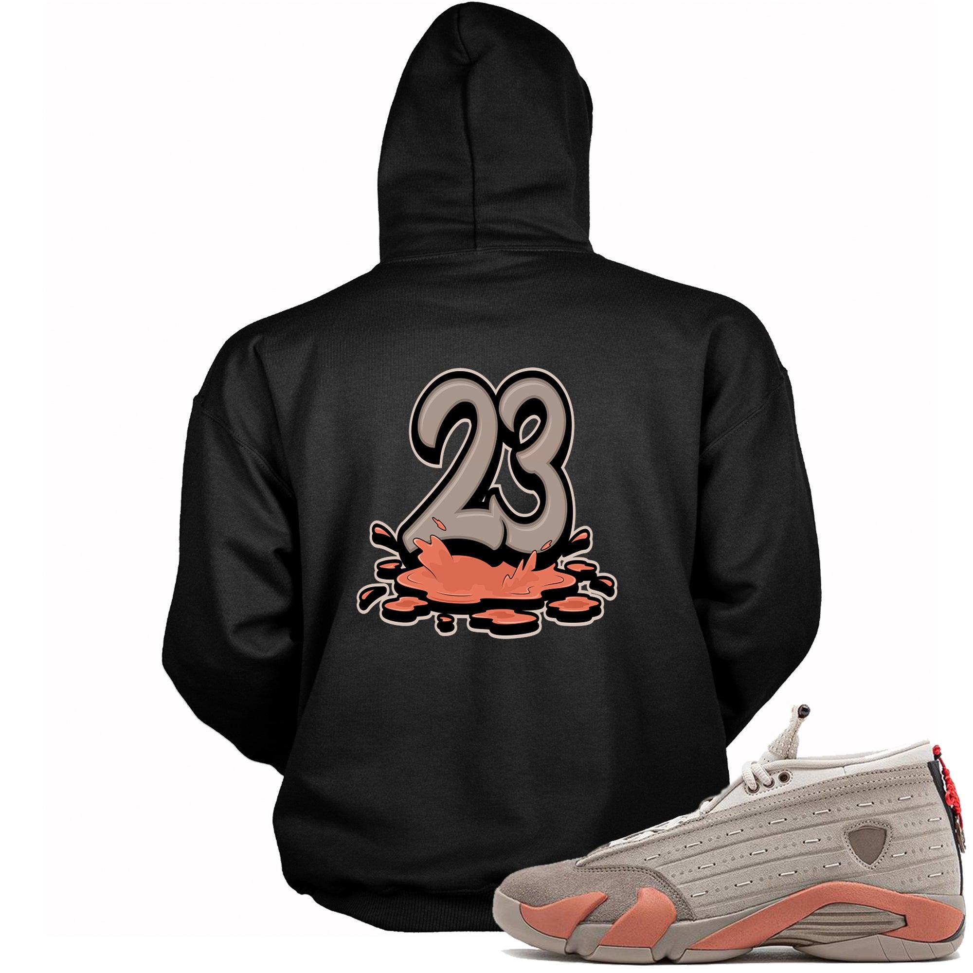 Number 23 Melting Hoodie AJ 14 Low Terracotta photo