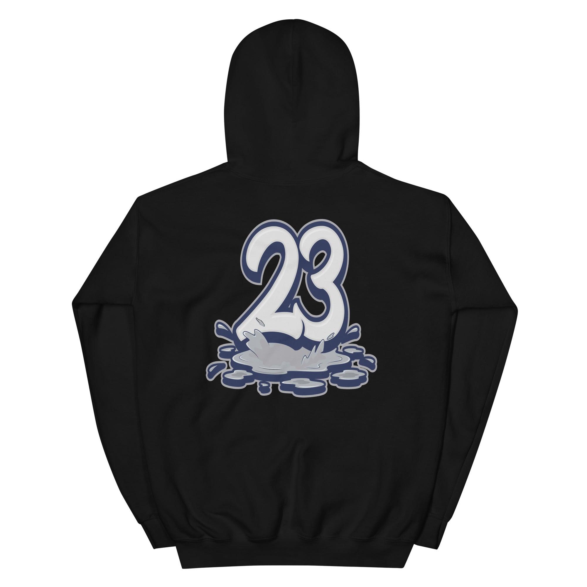 Black 23 Melting Hoodie AJ 3 Midnight Navy photo