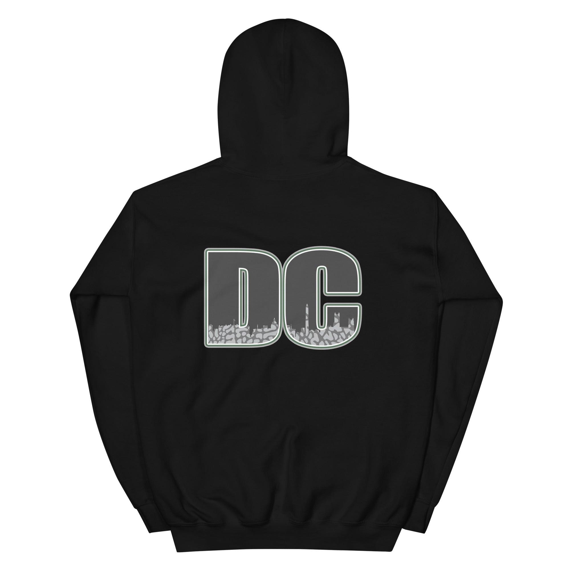 Black DC Hoodie Jordan 3s Pine Green photo