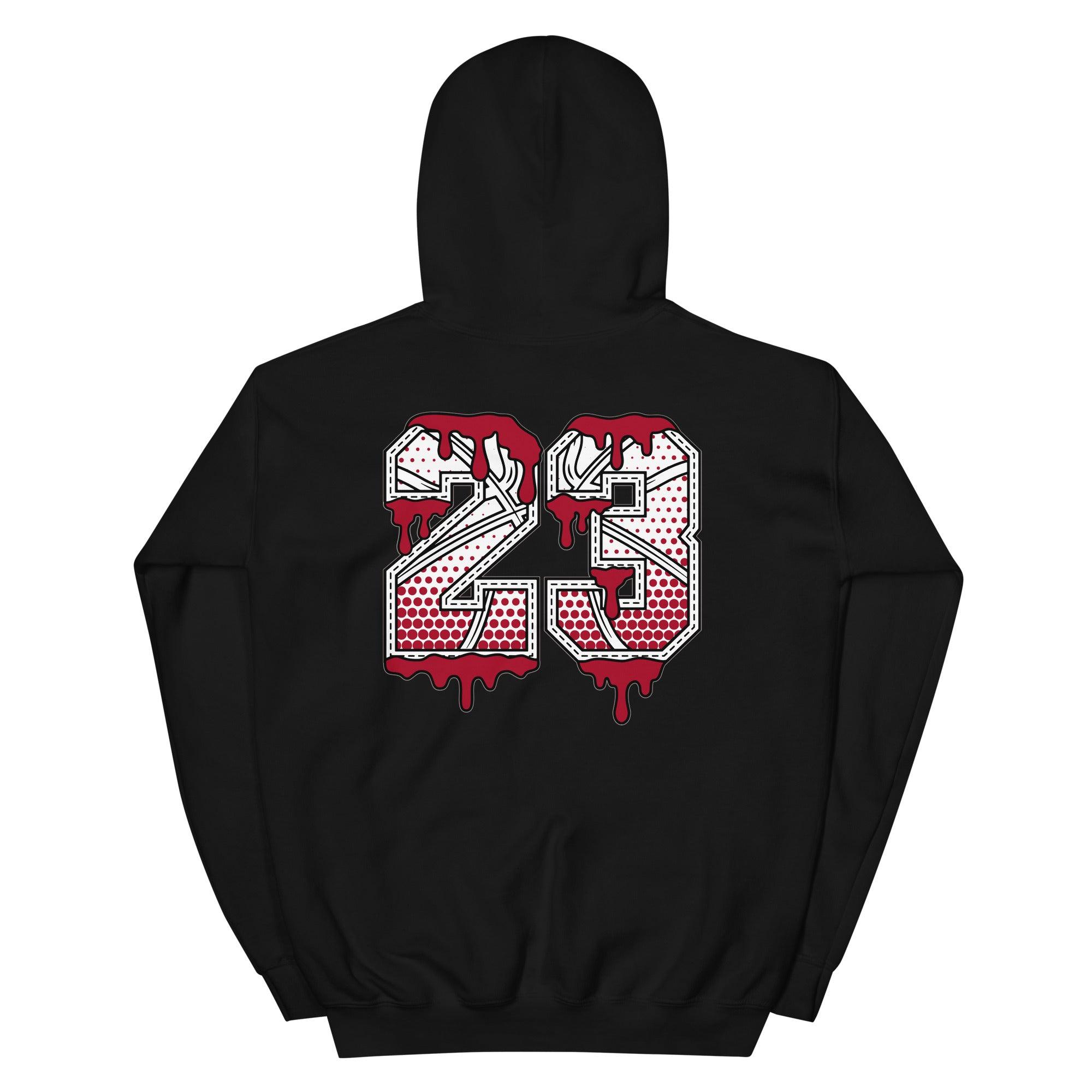 Black 23 Ball Hoodie AJ 4 Fire Red photo