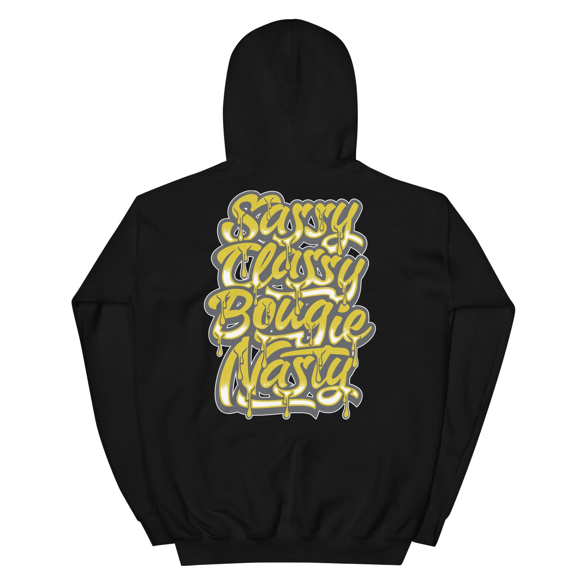 Black Sassy Classy Hoodie AJ 4 Retro Lightning photo