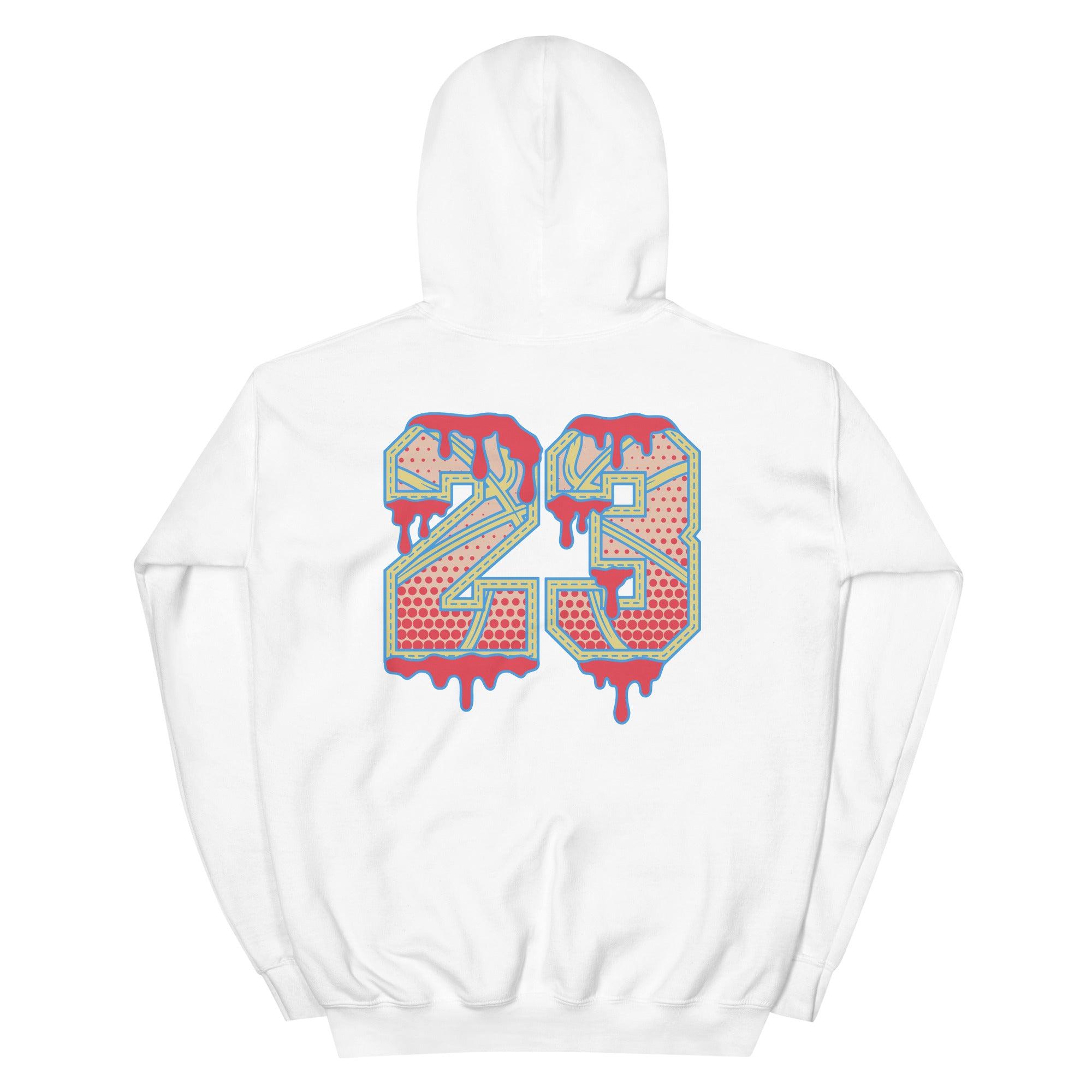 White 23 Ball Hoodie AJ 4 Union Guava photo