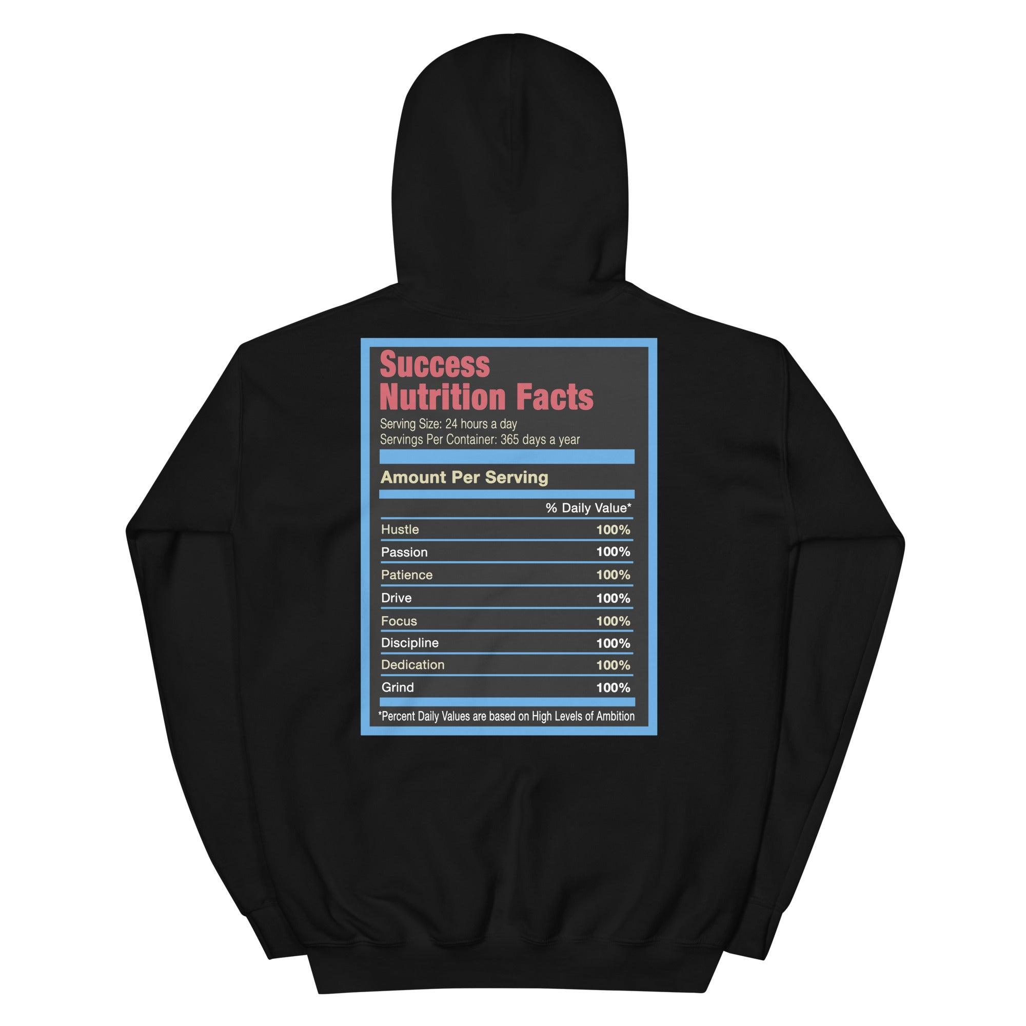 Black Success Nutrition Facts Hoodie AJ 4 Union Off Noir photo