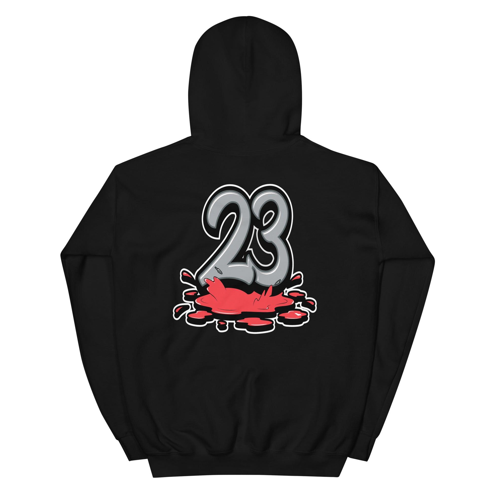 Black 23 Melting Hoodie Air Jordan 4s Infrared photo