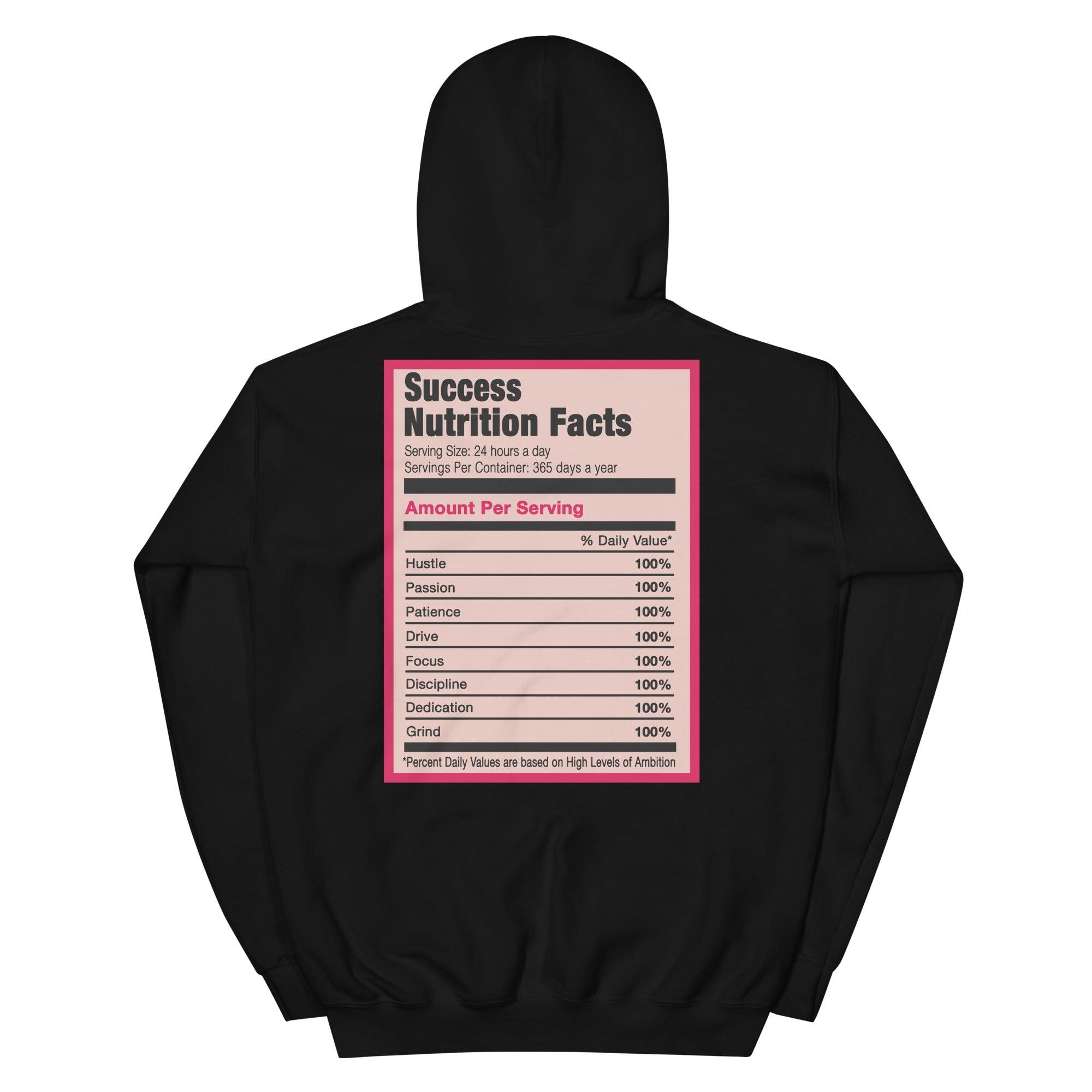 Black Success Nutrition Facts Hoodie AJ 5 Arctic Orange photo