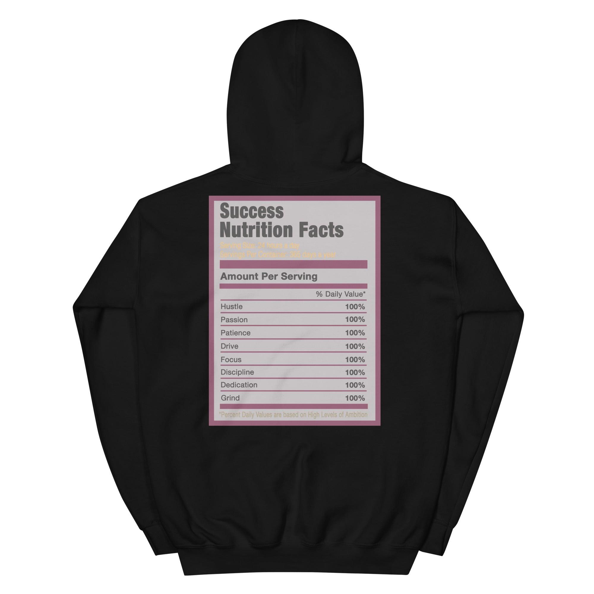 Black Success Nutrition Facts Hoodie AJ 6 Bordeaux photo