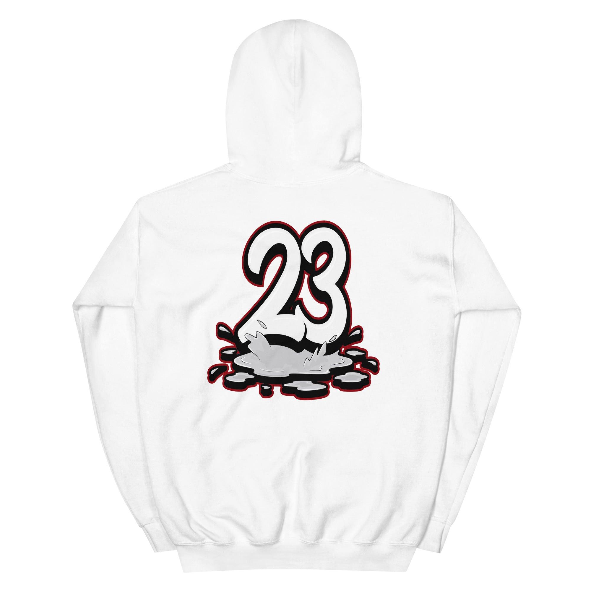 White 23 Melting Hoodie Air Jordan 9 Particle Grey photo