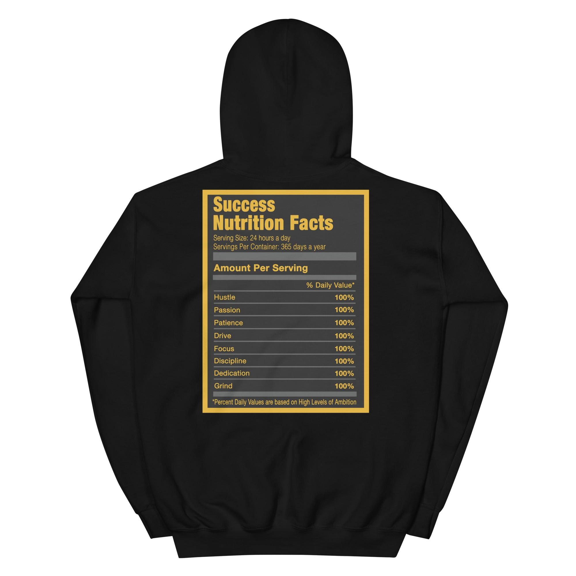 Black Success Nutrition Hoodie AJ 9 University Gold photo