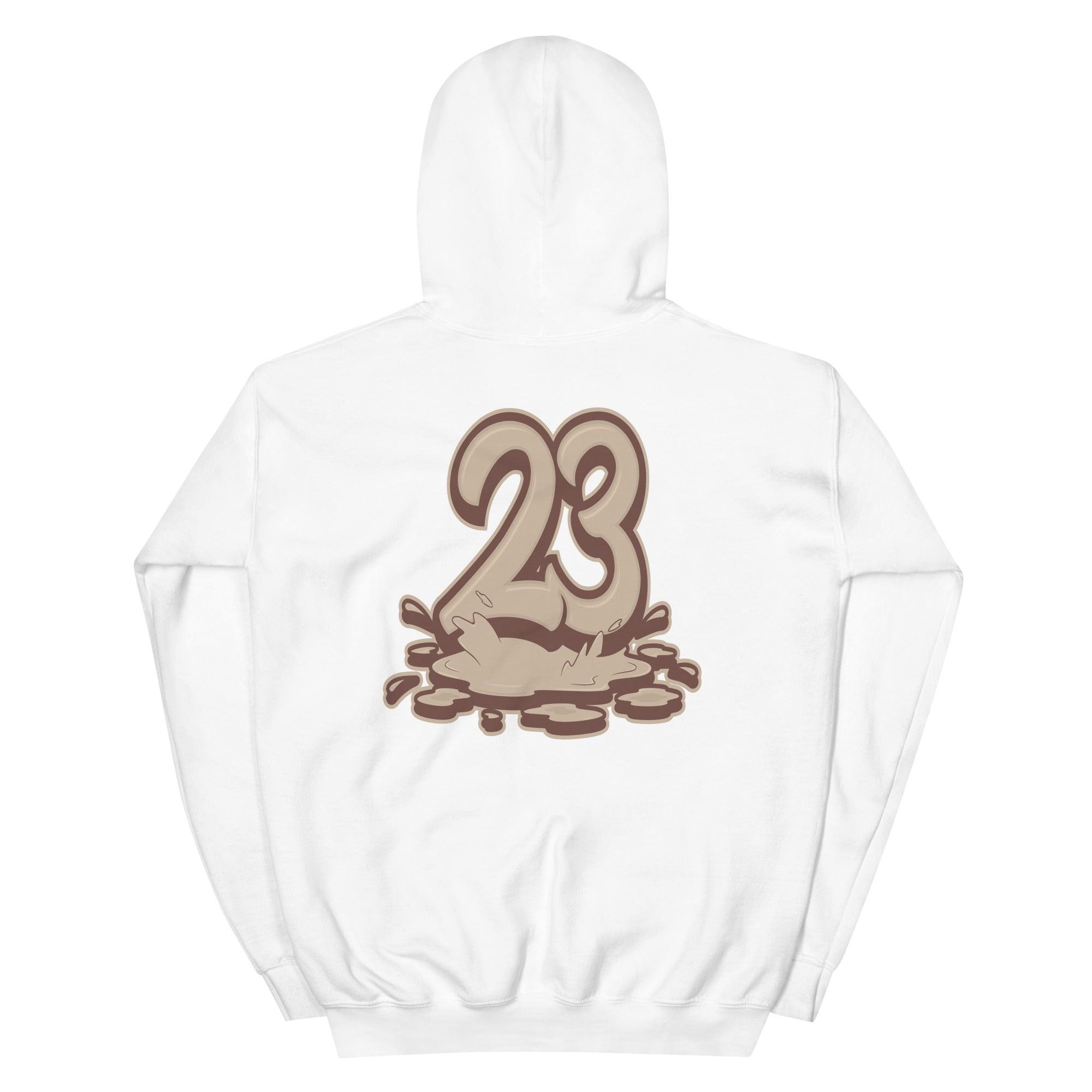 White 23 Melting Hoodie Nike Air Force 1 Mid QS Chocolate photo
