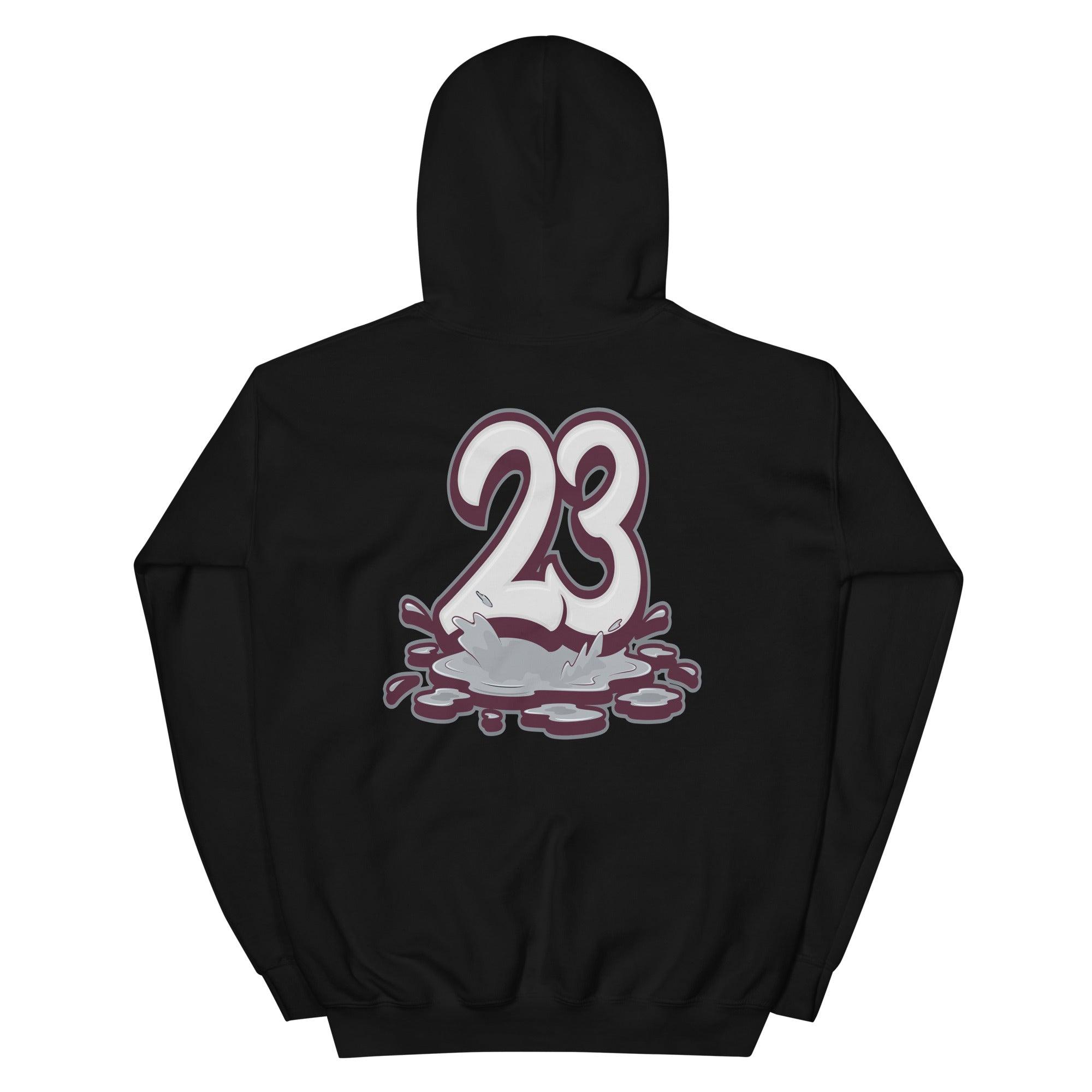 Black 23 Melting Hoodie AJ 1 Bordeaux photo