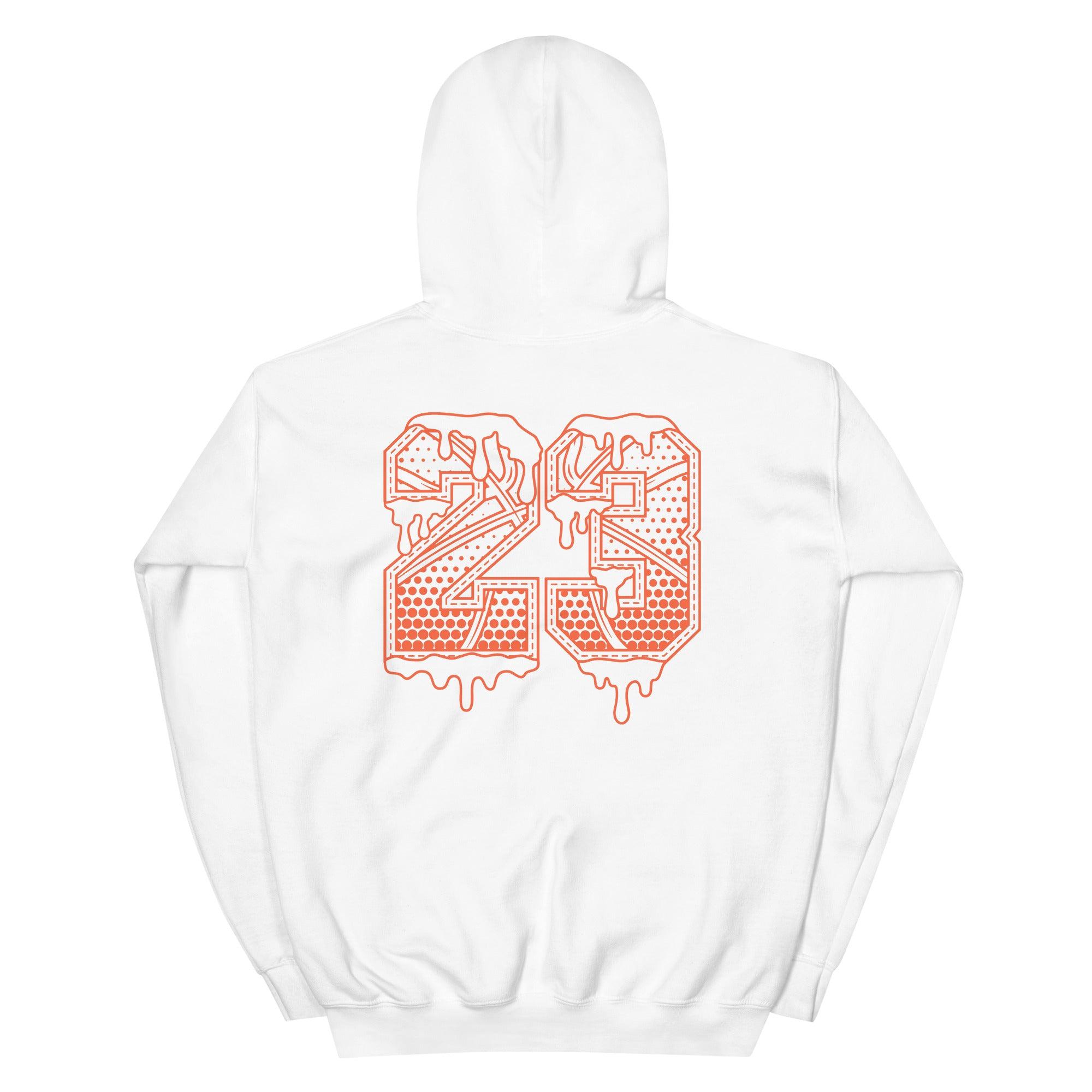White 23 Ball Hoodie Nike Dunk Low Essential Paisley Pack Orange photo