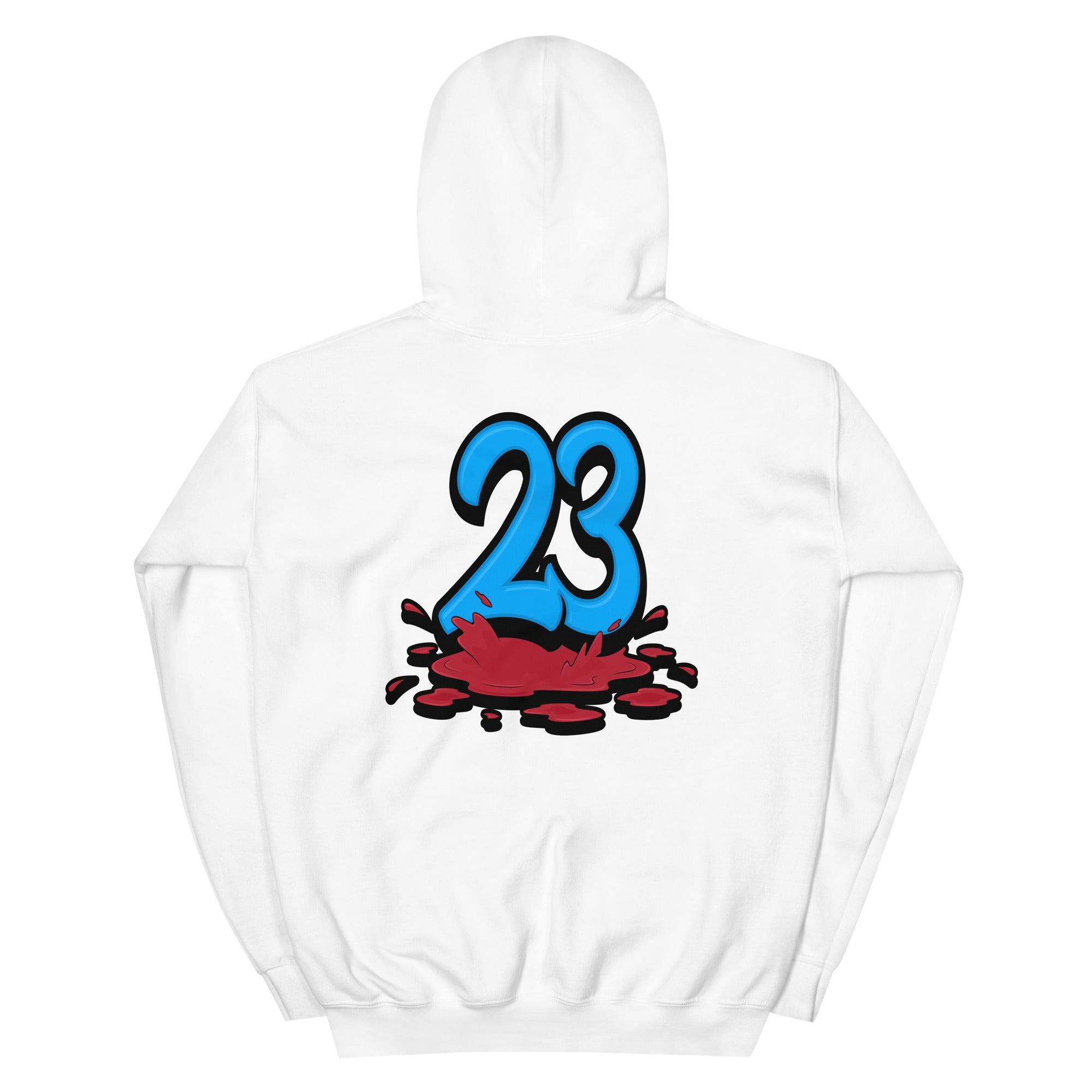 White 23 Melting Hoodie AJ 1 Retro High OG Fearless photo
