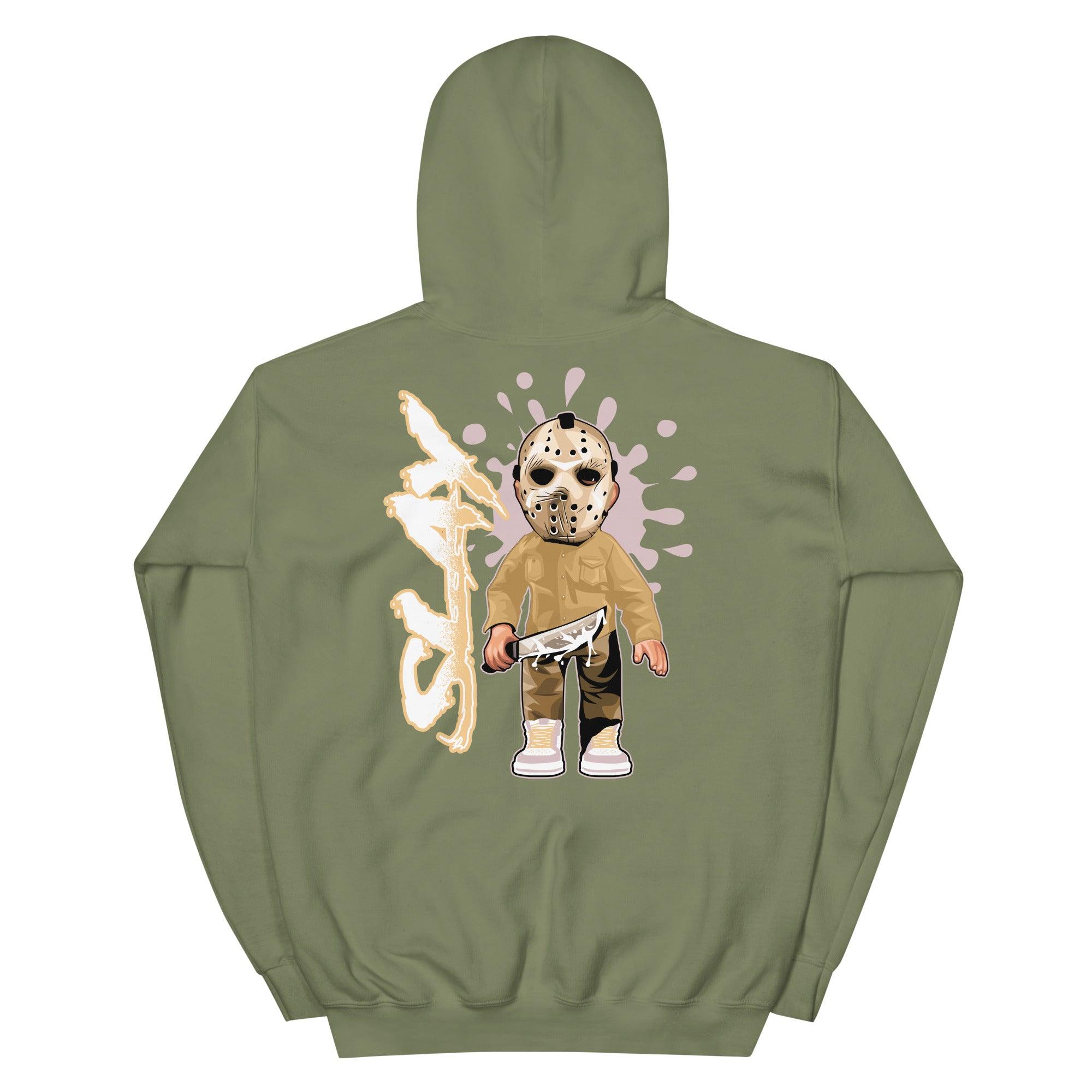 Military Green Slay Hoodie AJ 6 Gold Hoops photo