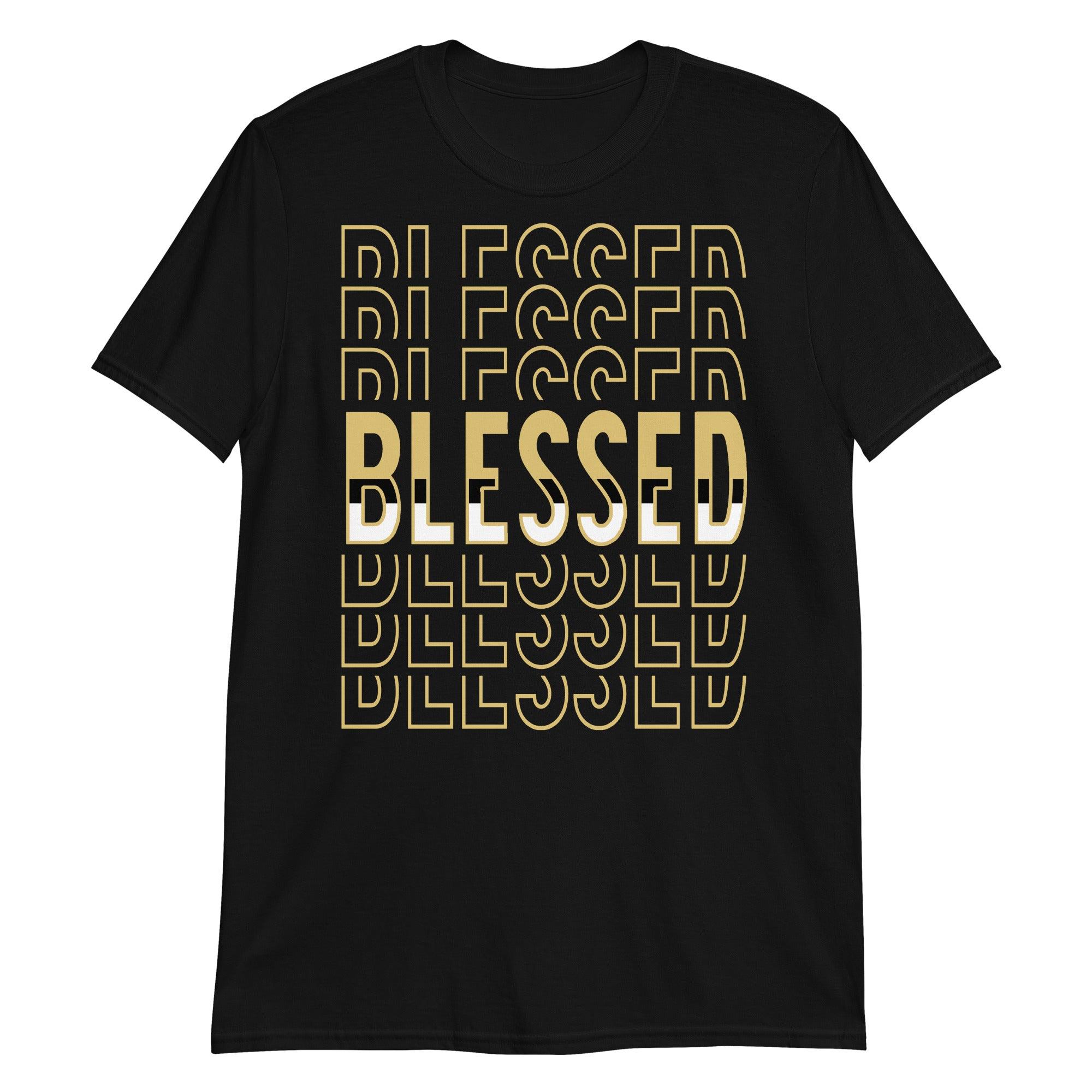 Black Blessed Shirt AJ 1s Retro High Pollen photo