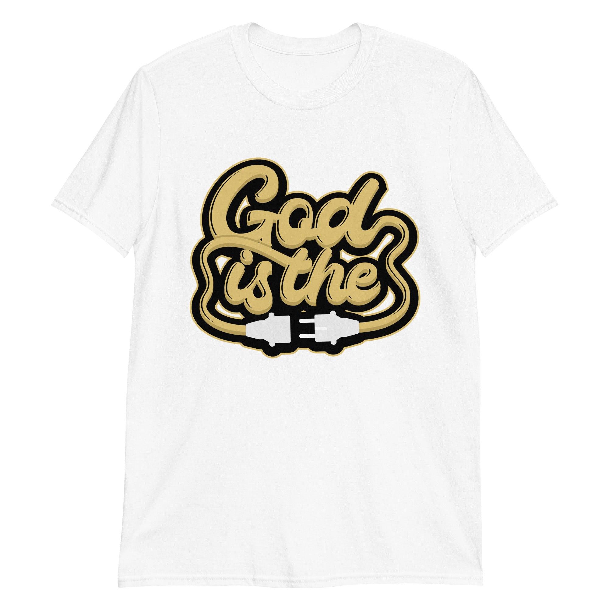 White God Is Shirt Air Jordan 1 Retro High Pollen photo