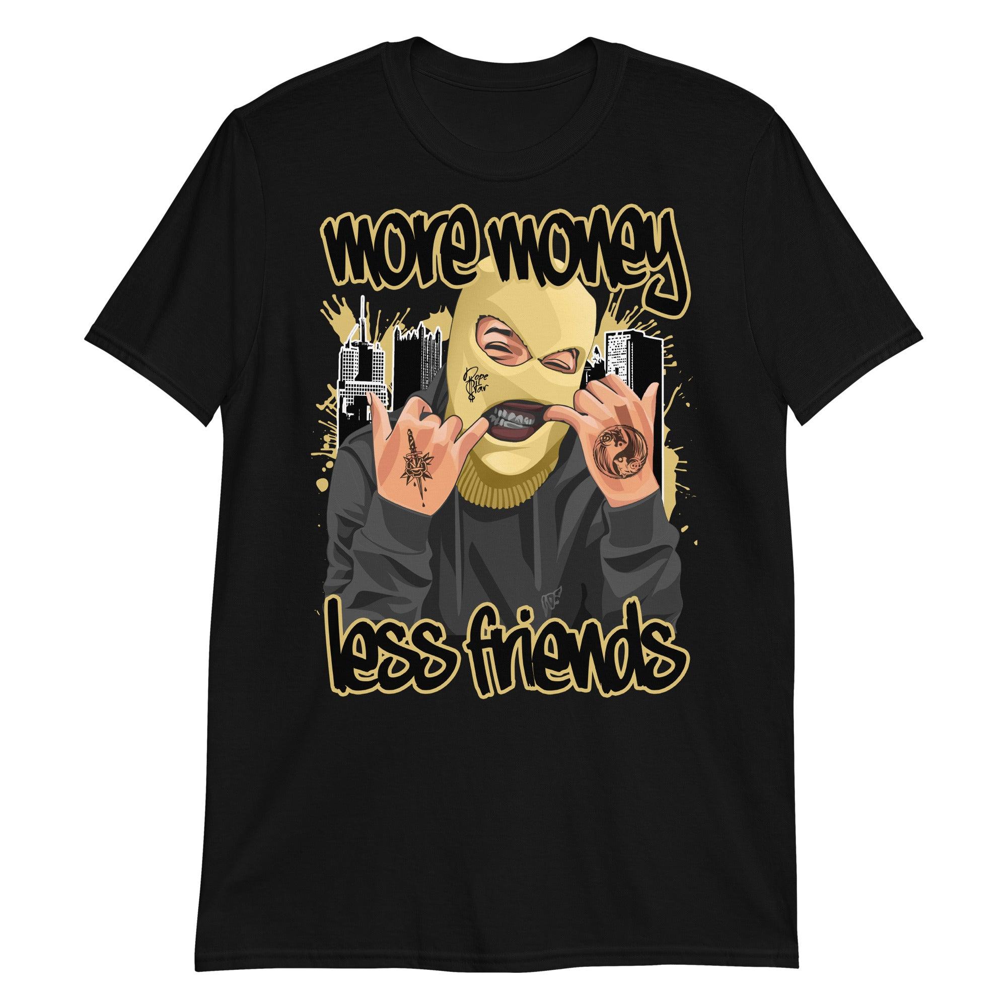 Black More Money Less Friends Shirt AJ 1 Retro High Pollen photo