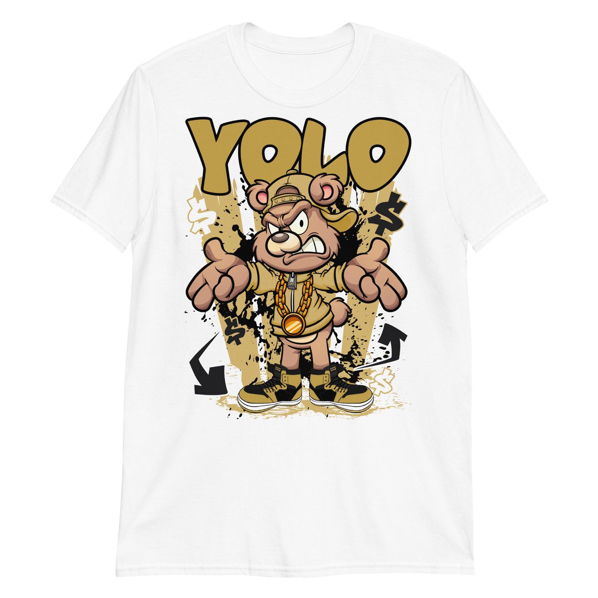 White YOLO Shirt AJ 1 Retro High Pollen photo