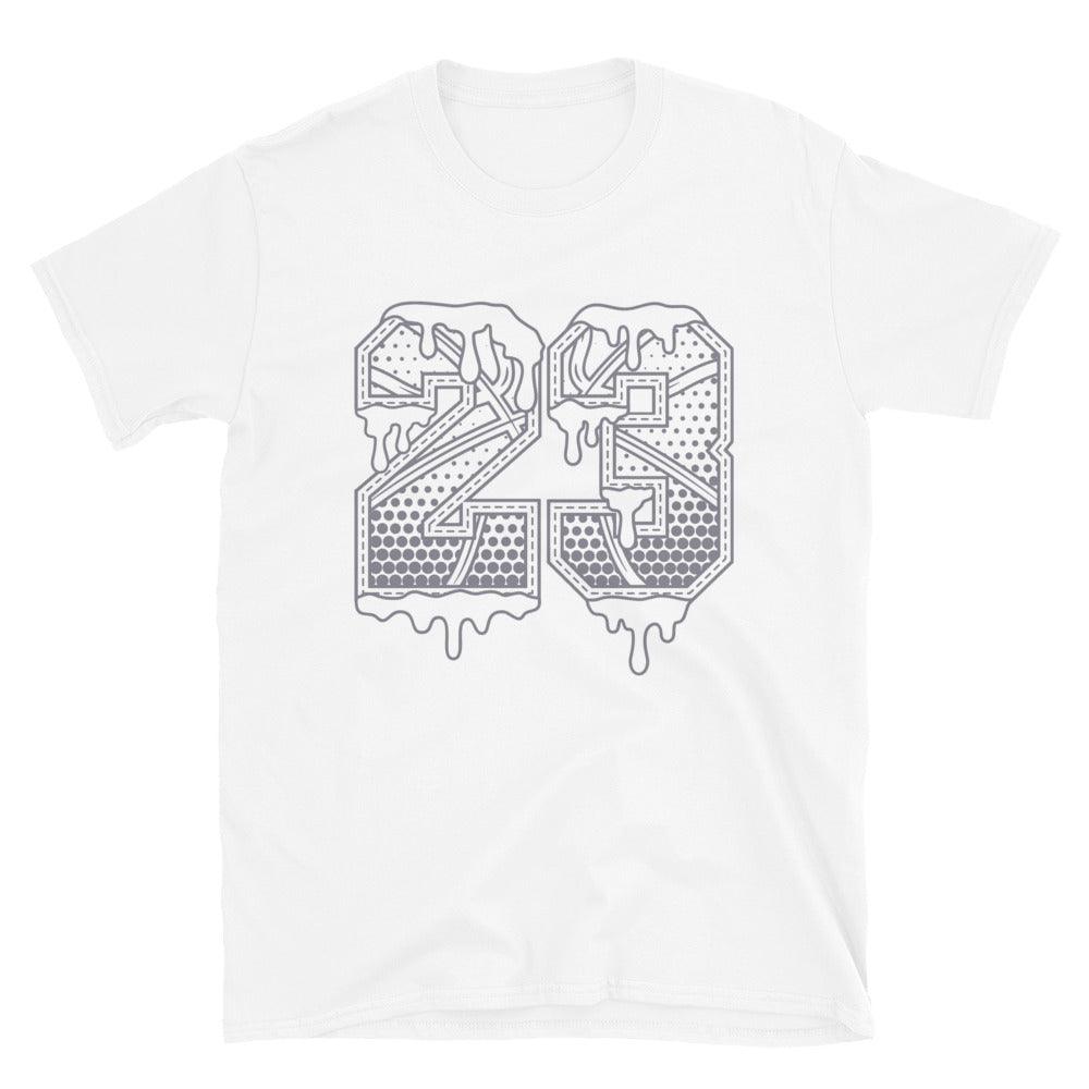 White 23 Ball Shirt AJ 1 Low Vintage Stealth Grey photo