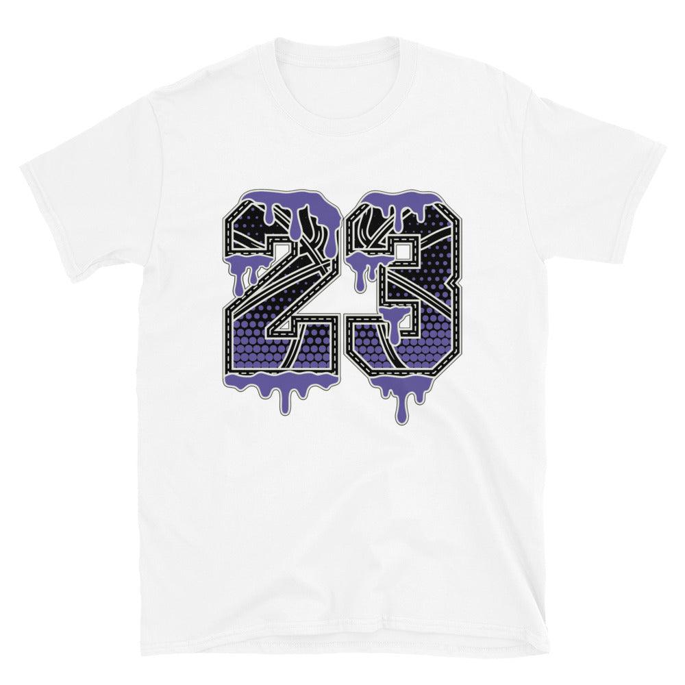 White 23 Ball Shirt AJ 1 Mid Purple Black photo 