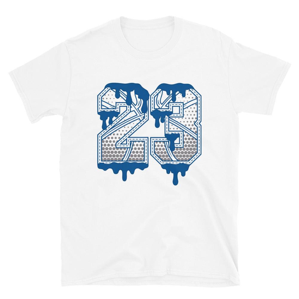 White 23 Ball Shirt AJ 1 Mid True Blue photo