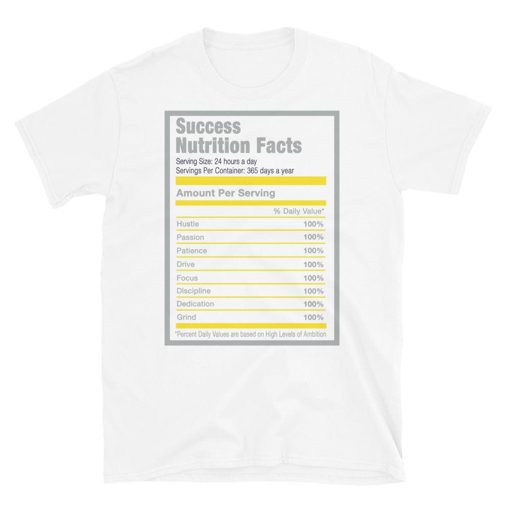 White Success Nutrition Shirt AJ 1 Switch Light Smoke Grey Yellow photo