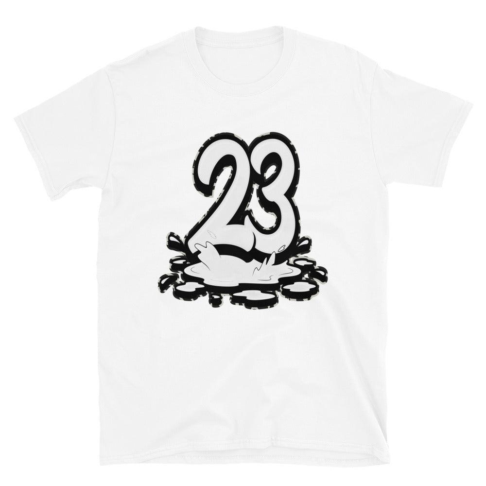 White 23 Melting Shirt AJ 11 Animal Instinct photo