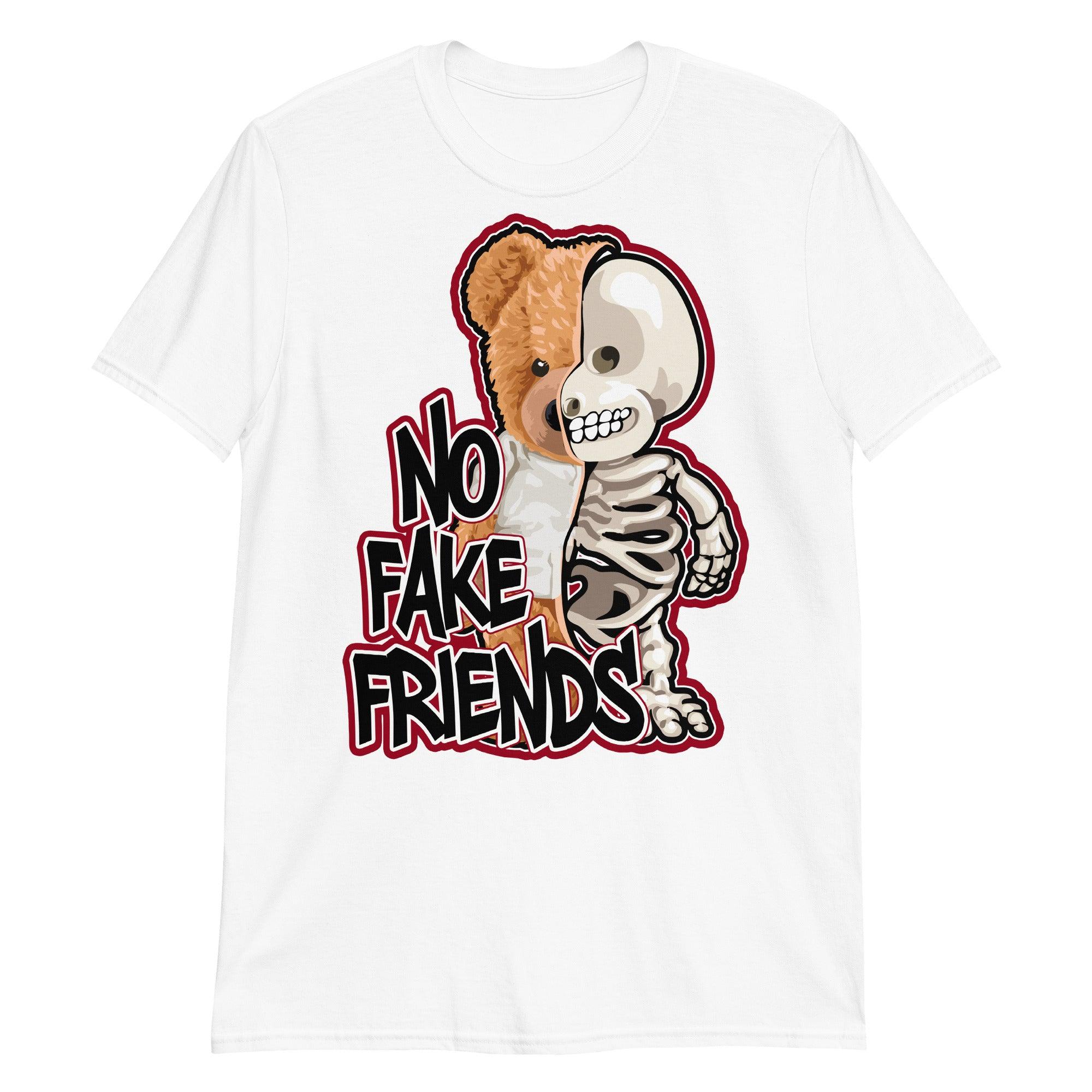 White No Fake Friends Shirt AJ 14 Retro Low Red Lipstick photo