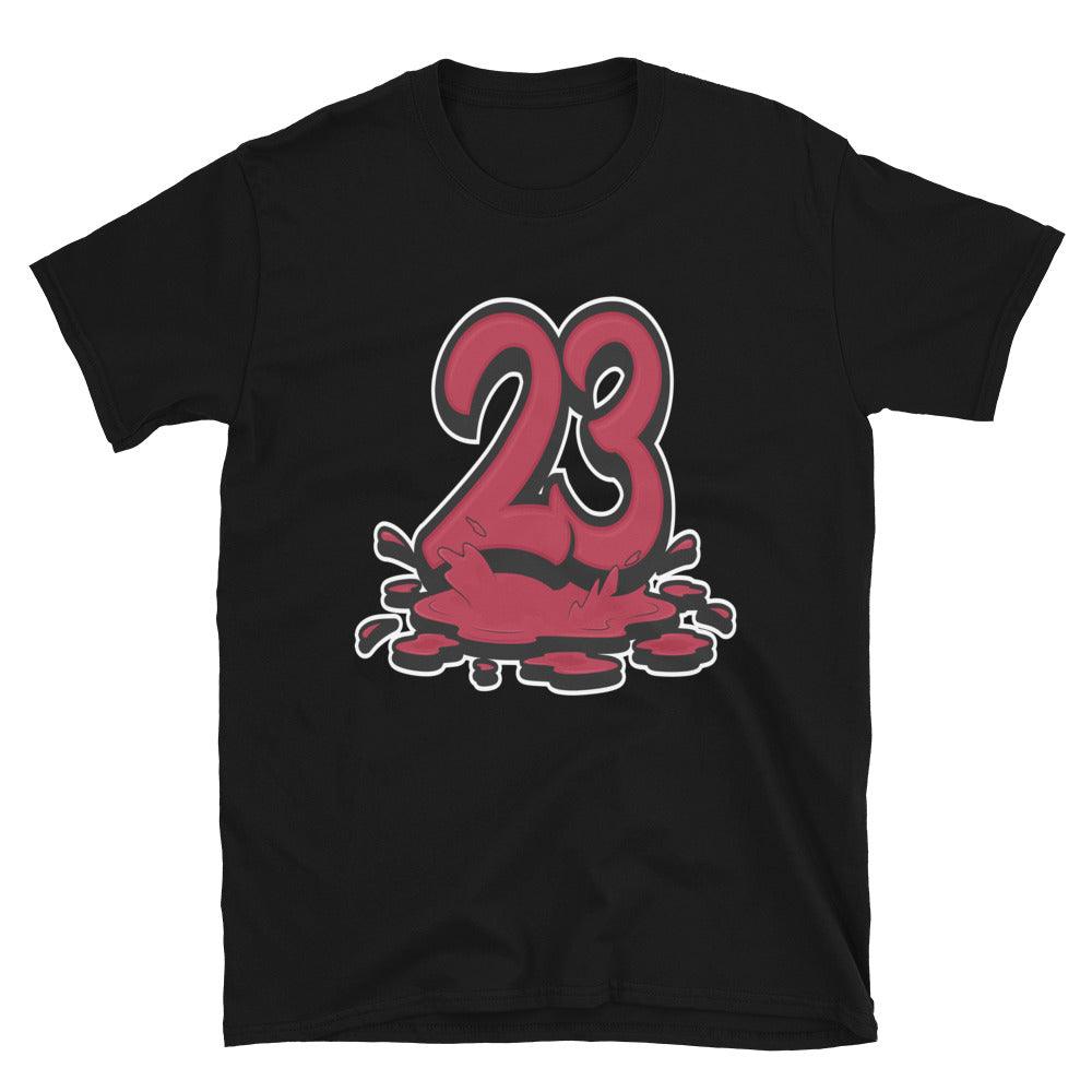 Black 23 Melting Shirt AJ 14 Retro Low Red Lipstick Womens photo